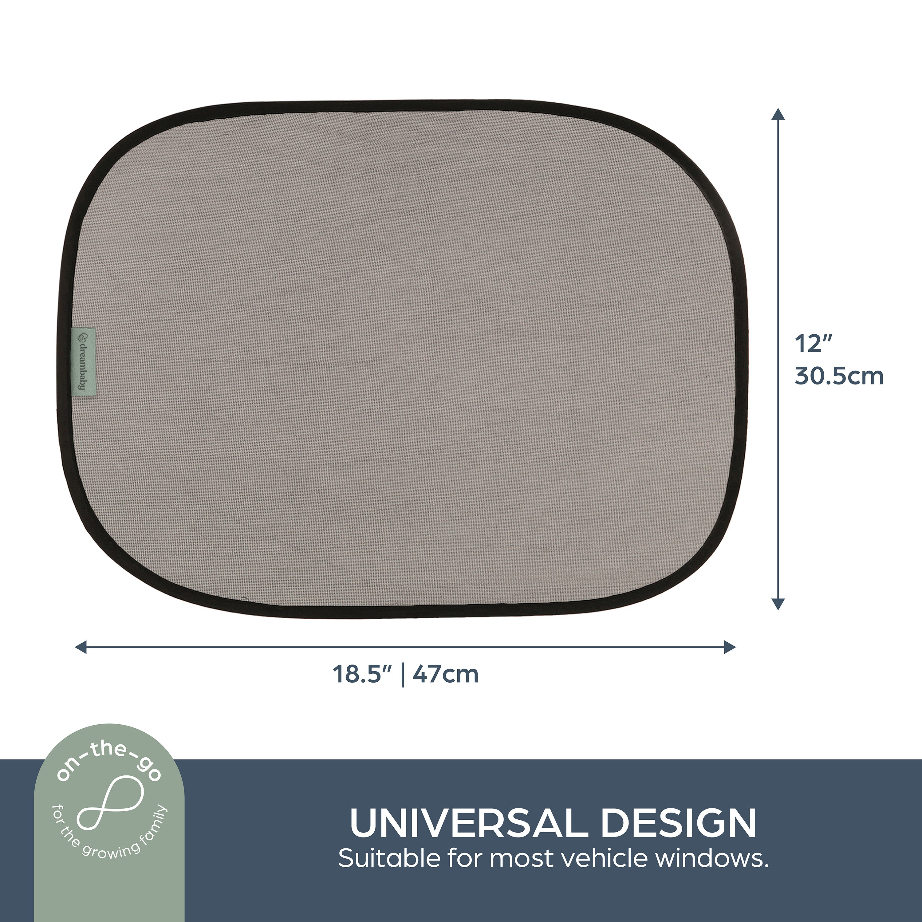 Insta-Cling® Car Shades 2 Pack - Black