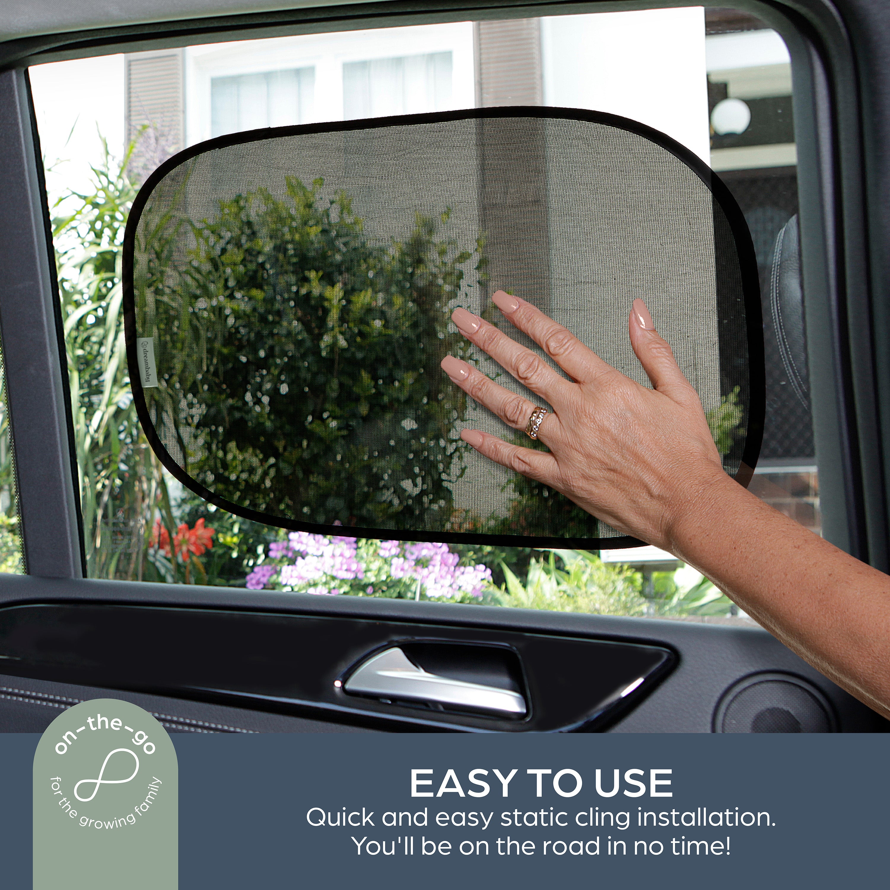 Insta-Cling® Car Shades 2 Pack - Black