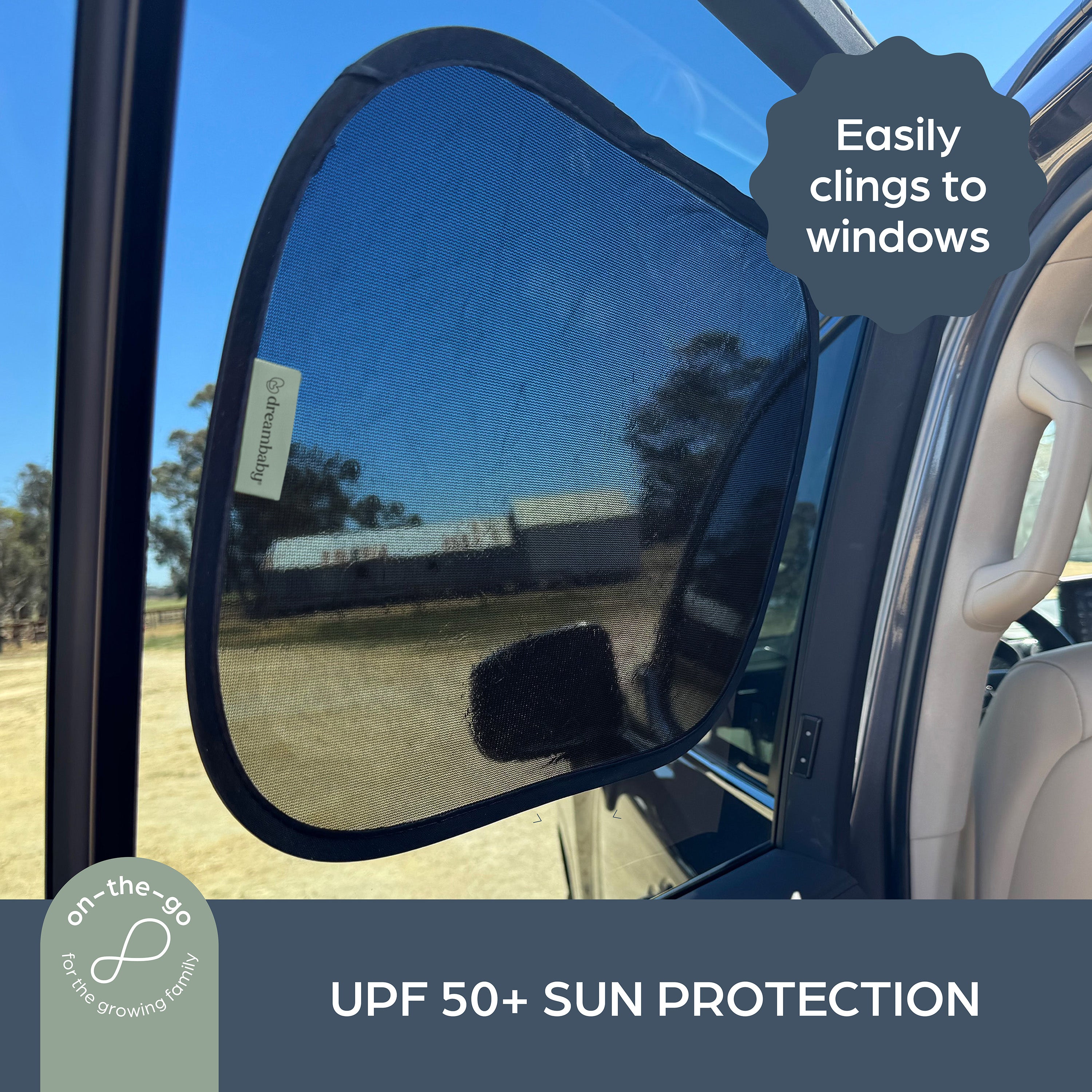 Insta-Cling® Car Shades 2 Pack - Black
