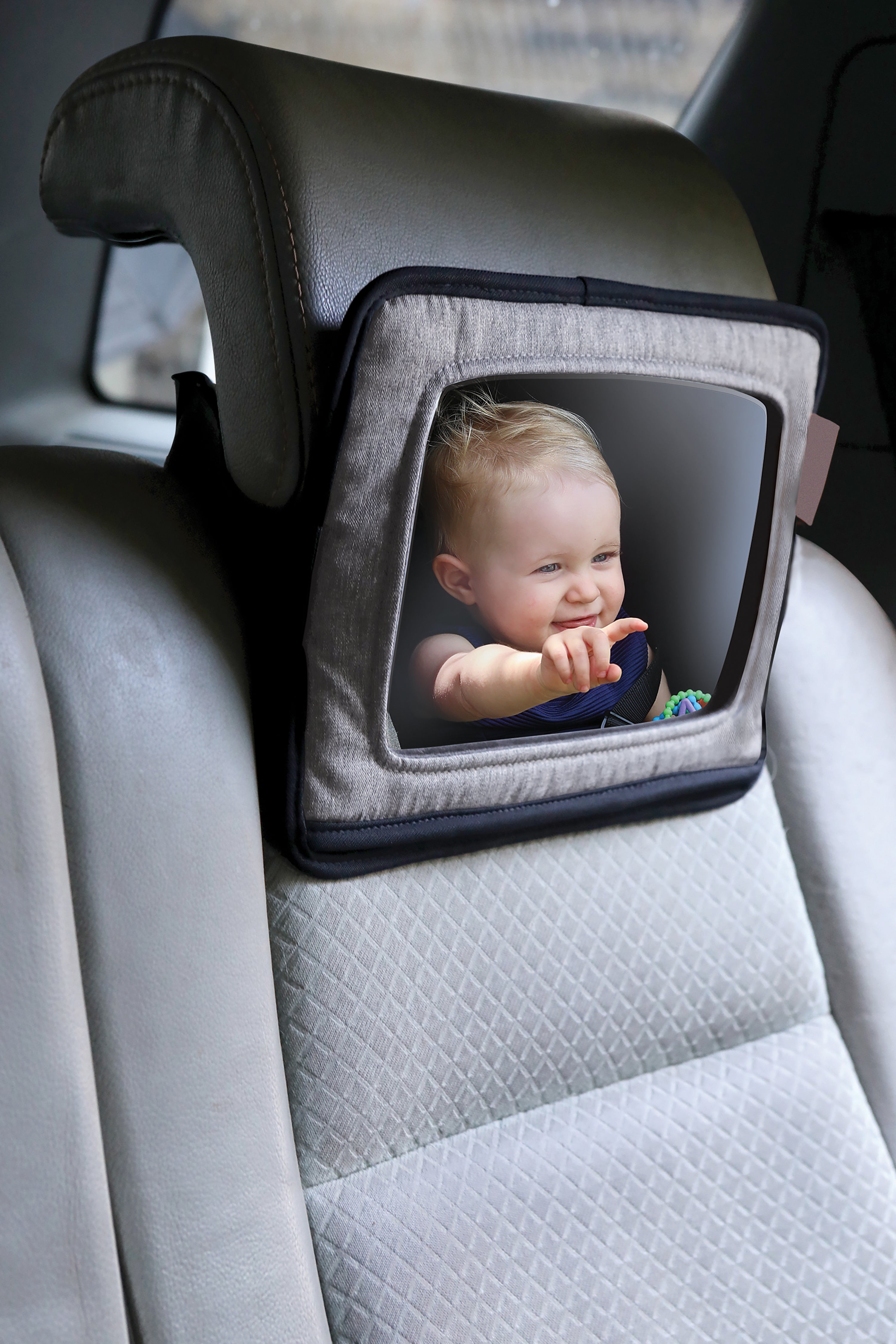 Backseat Mirror With Ipad Holder