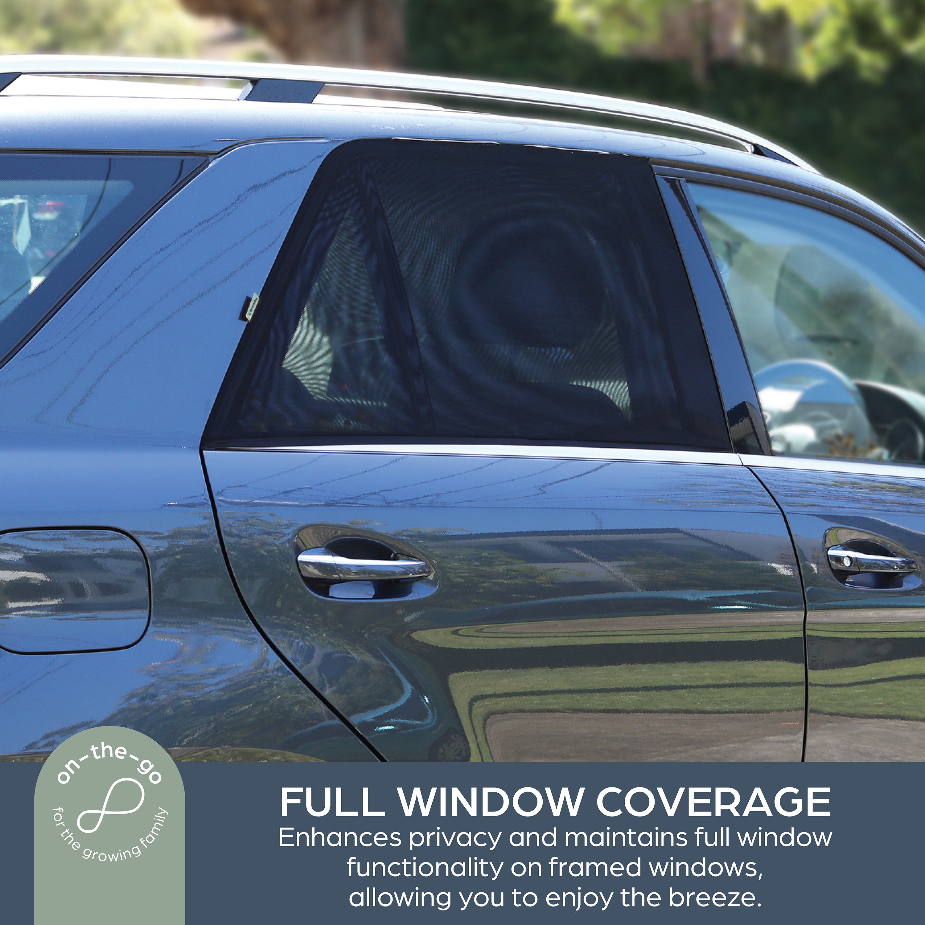 Fit Over Car Window Shade - 2 Pack