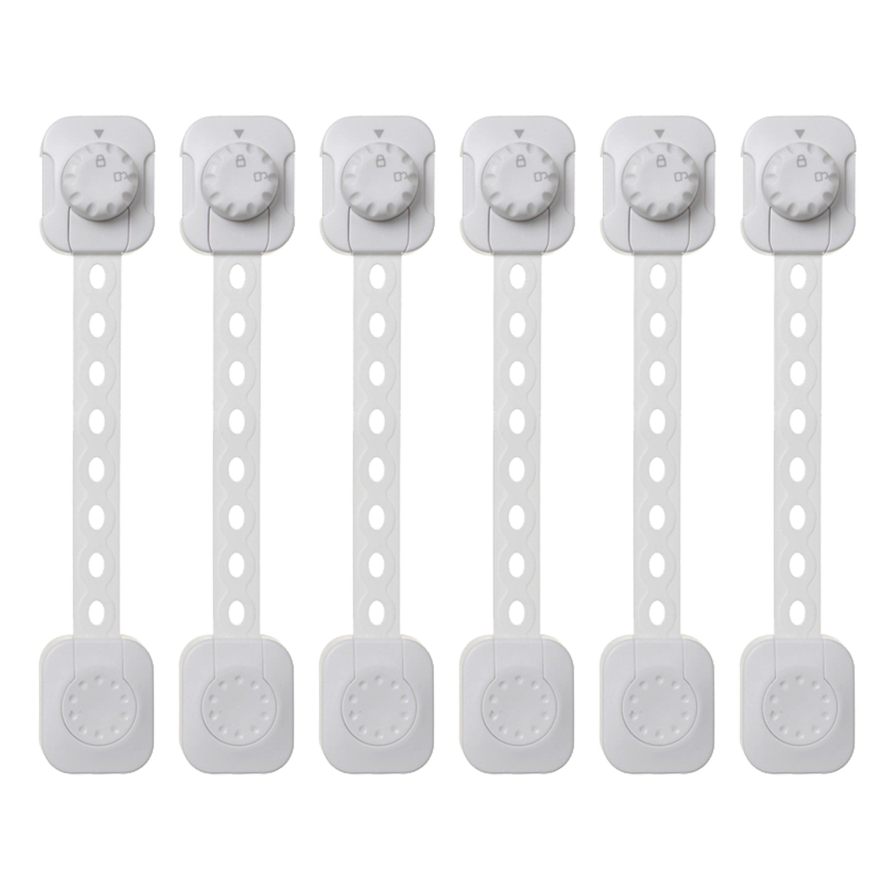 Twist 'N Lock Multi-Purpose Latch 6Pk White