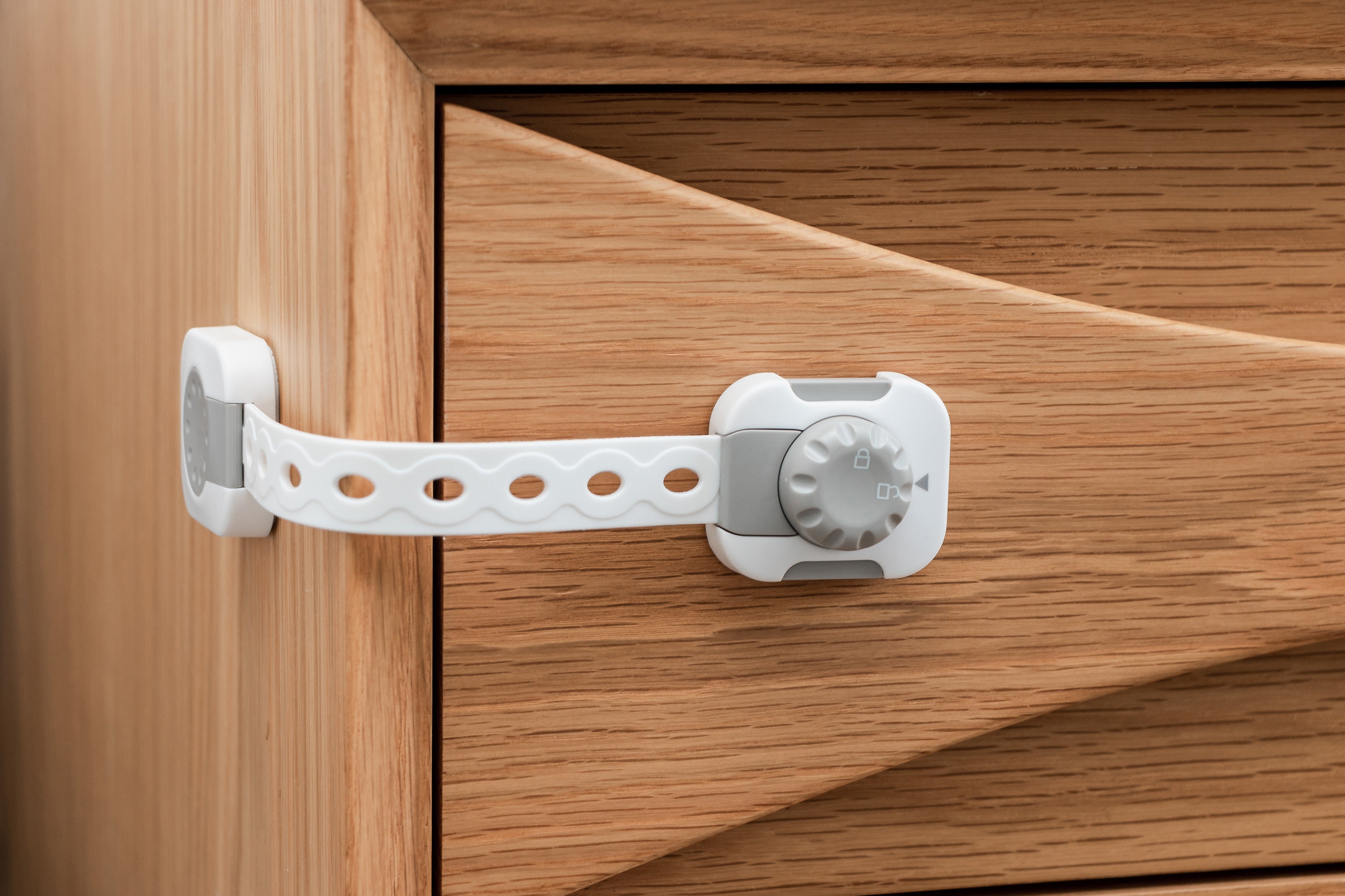 Twist 'N Lock Multi-Purpose Latch 6Pk White/Grey