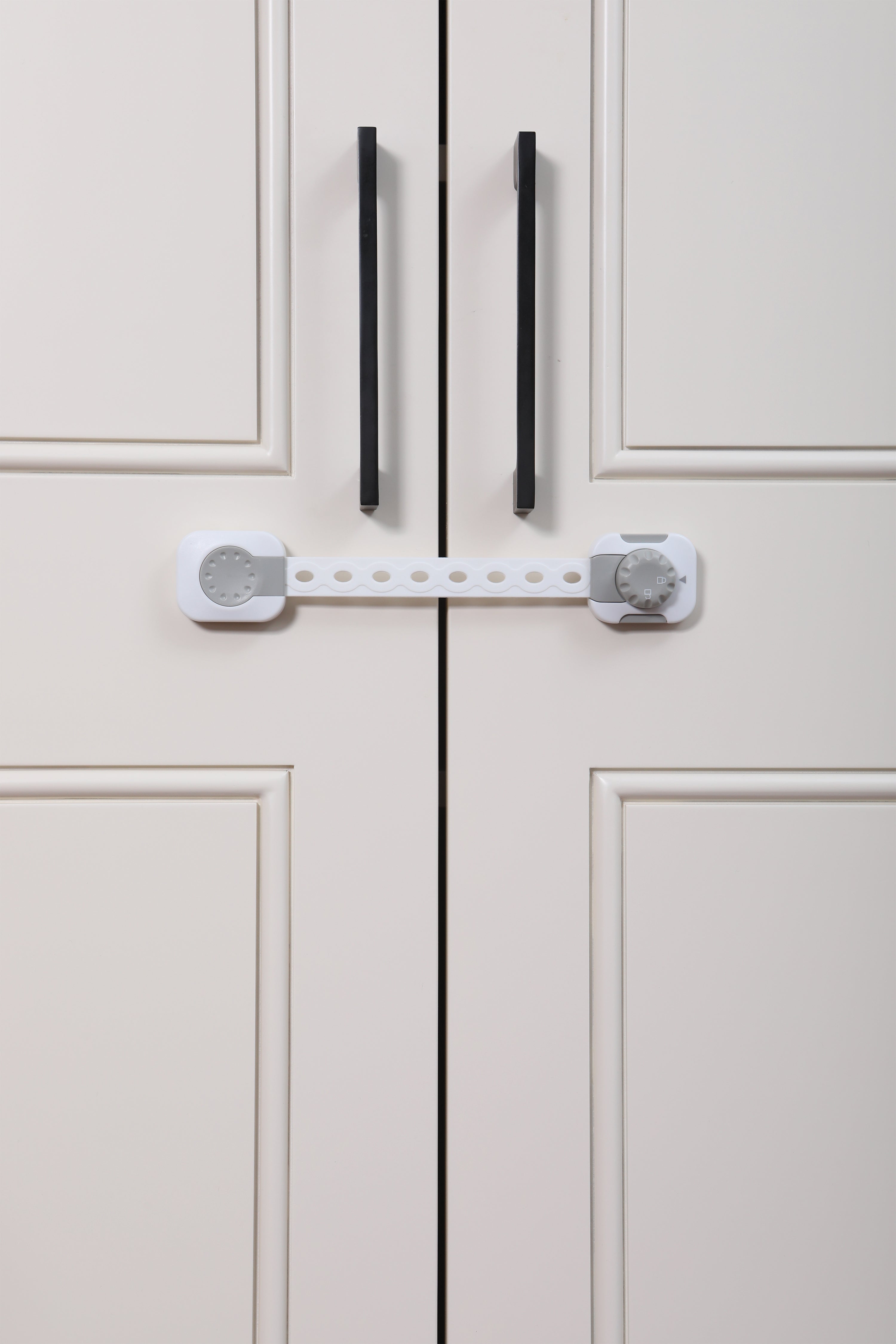Twist 'N Lock Multi-Purpose Latch 6Pk White/Grey