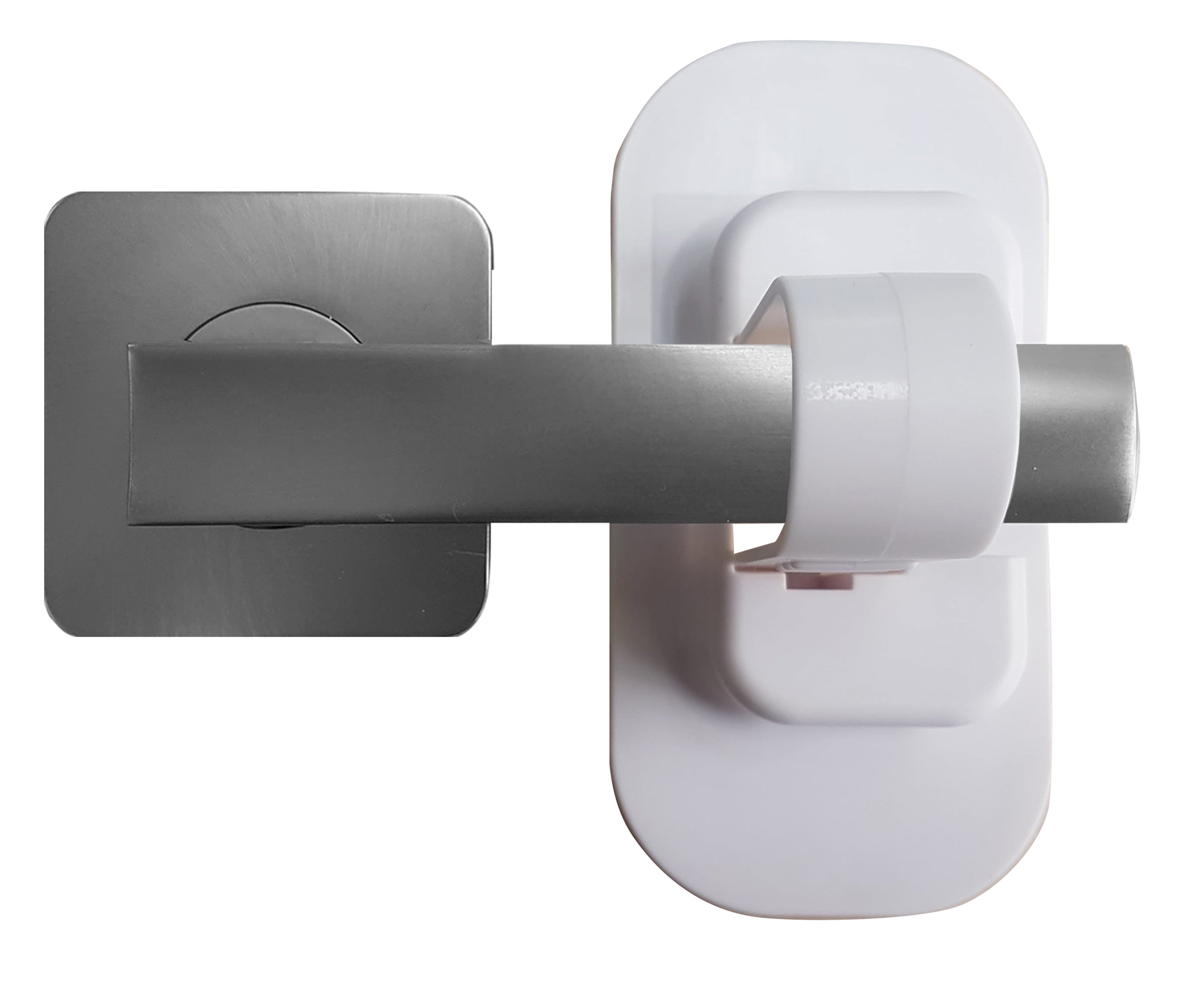 Adhesive Lever Door Lock - 2pk