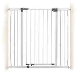 Liberty Extra Tall And Wide 39-42In Easy Close Metal Baby Gate - White