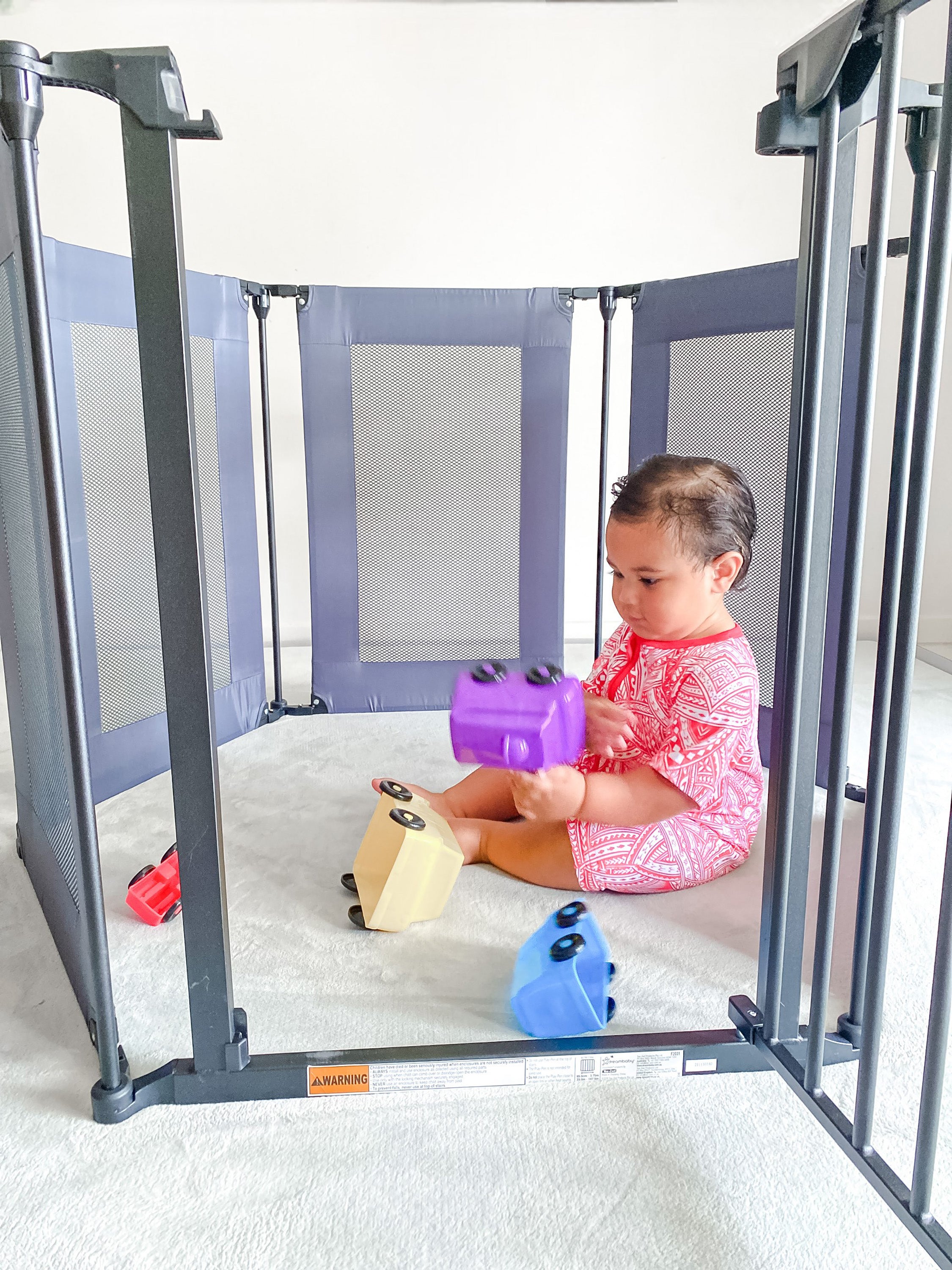 Brooklyn Converta® Play-Pen Gate with Mesh Sides and EZ-Check® Indicator