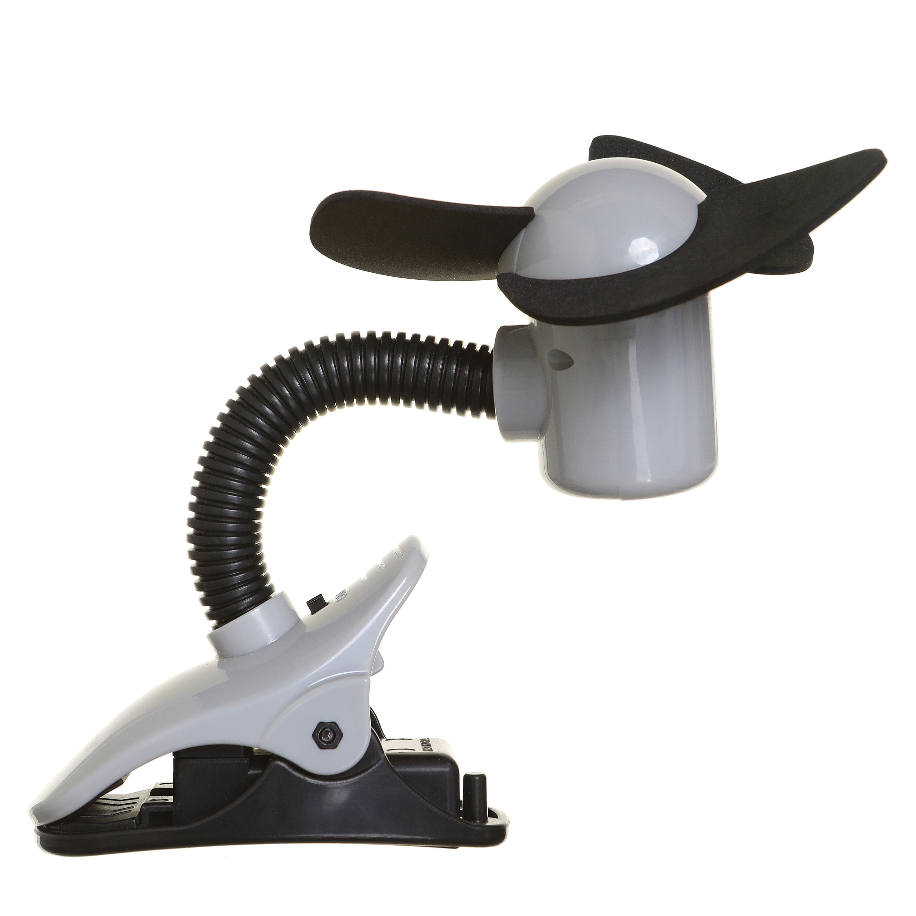 Ezy-Fit Clip-On Fan - Black With Grey