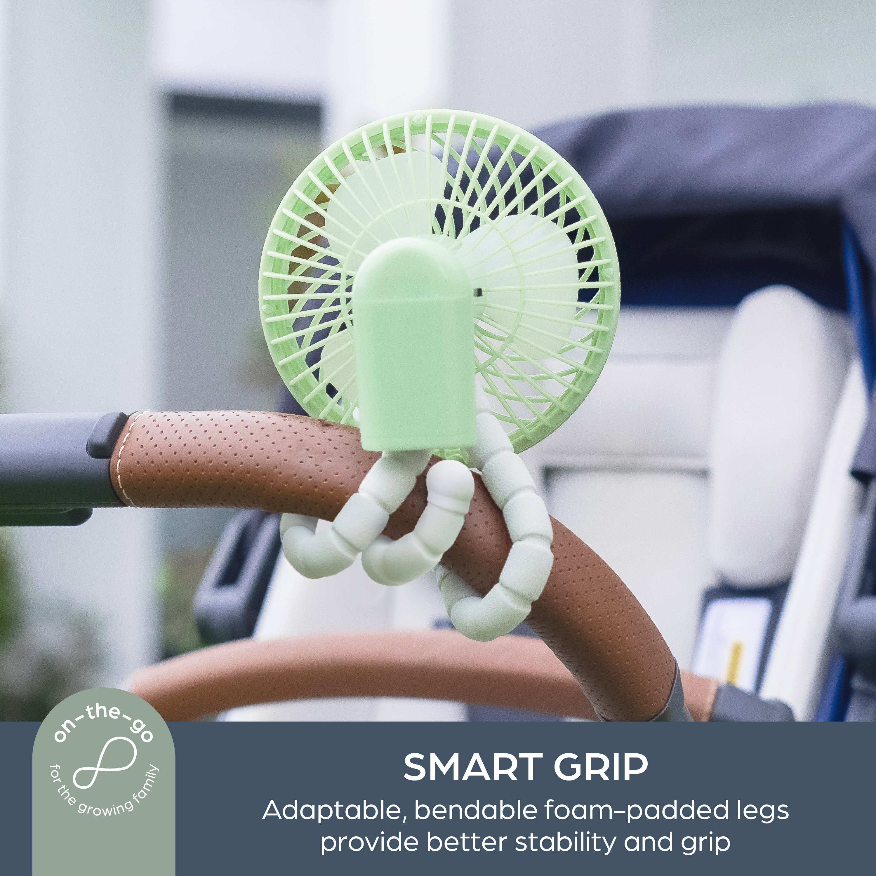 Smart Grip Deluxe Fan - Mint
