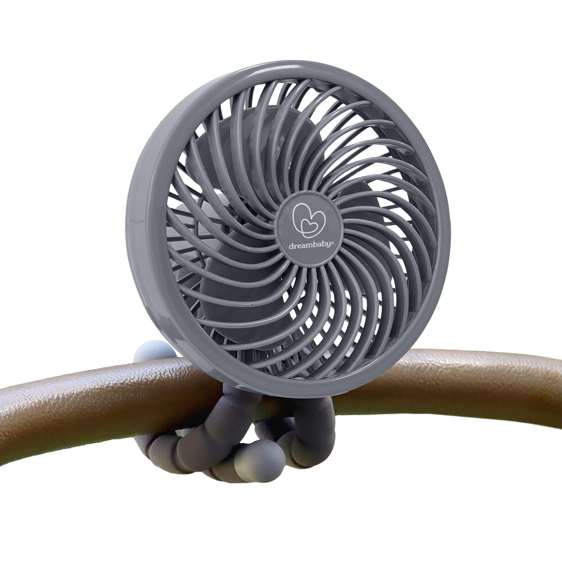 Smart Grip Fan With Cover - Grey