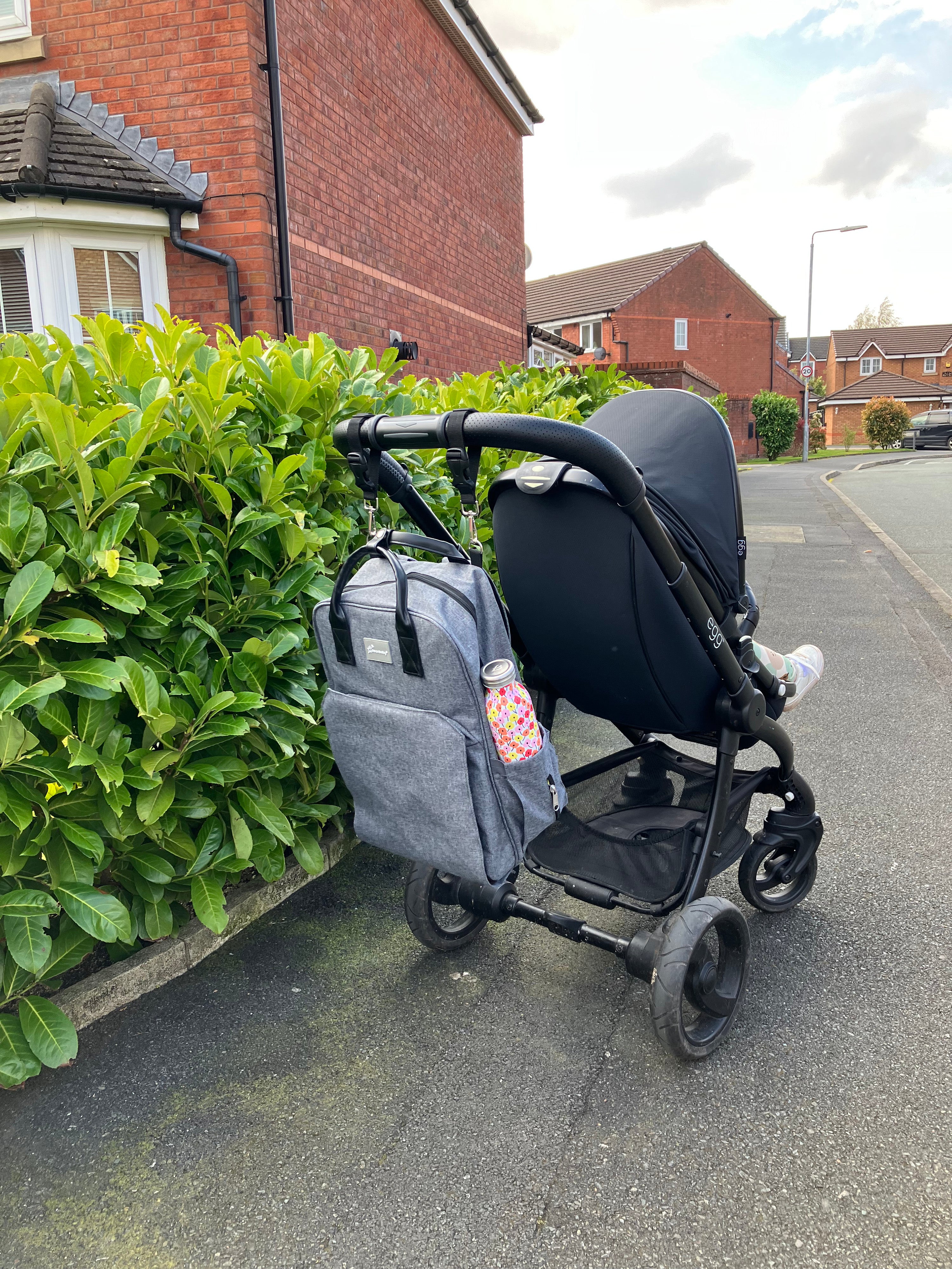 Carry-All Nappy Backpack - Grey Pocket