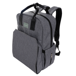 Carry-All Nappy Backpack - Grey Pocket