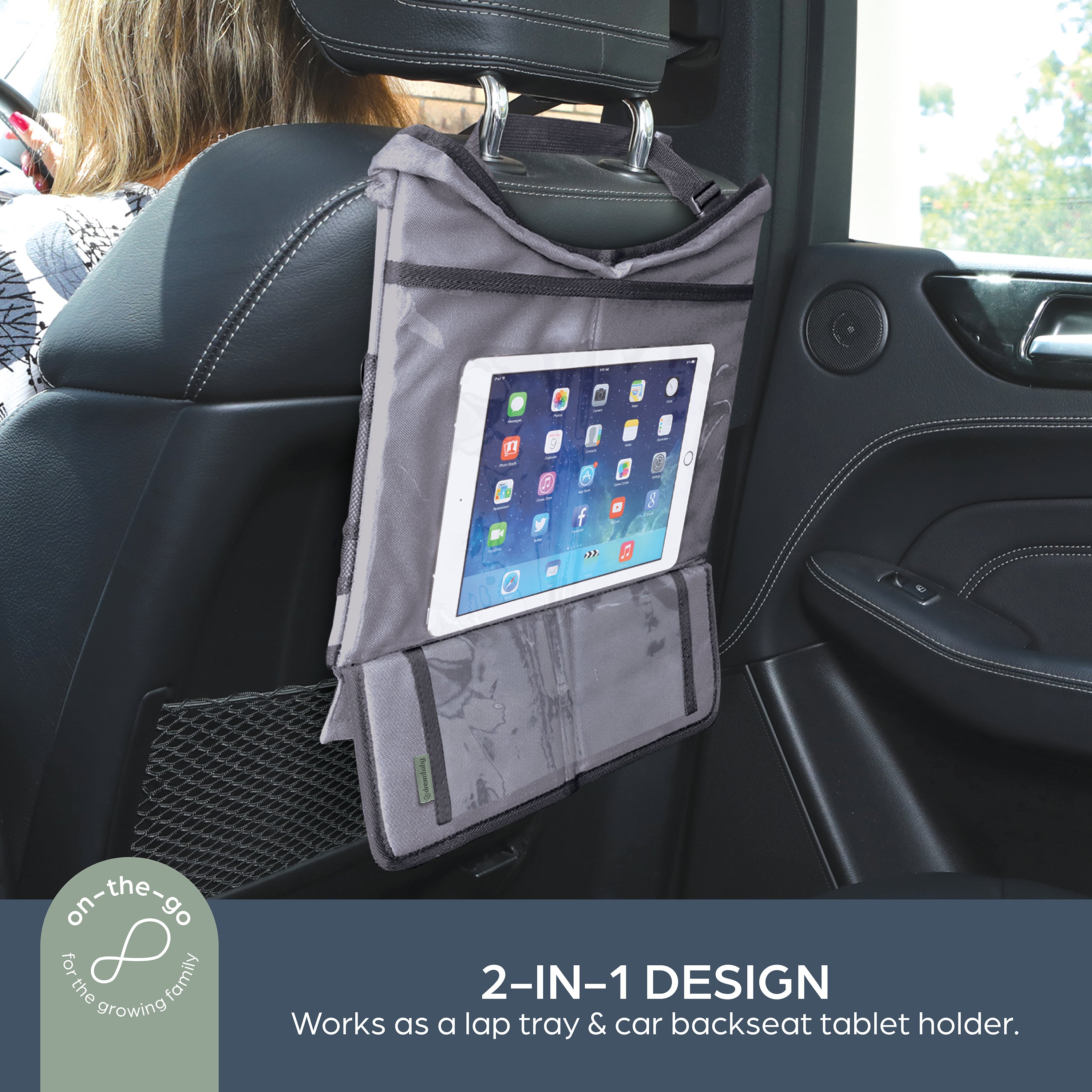 Ezy-Tote™ Large Travel Tray with Tablet Holder