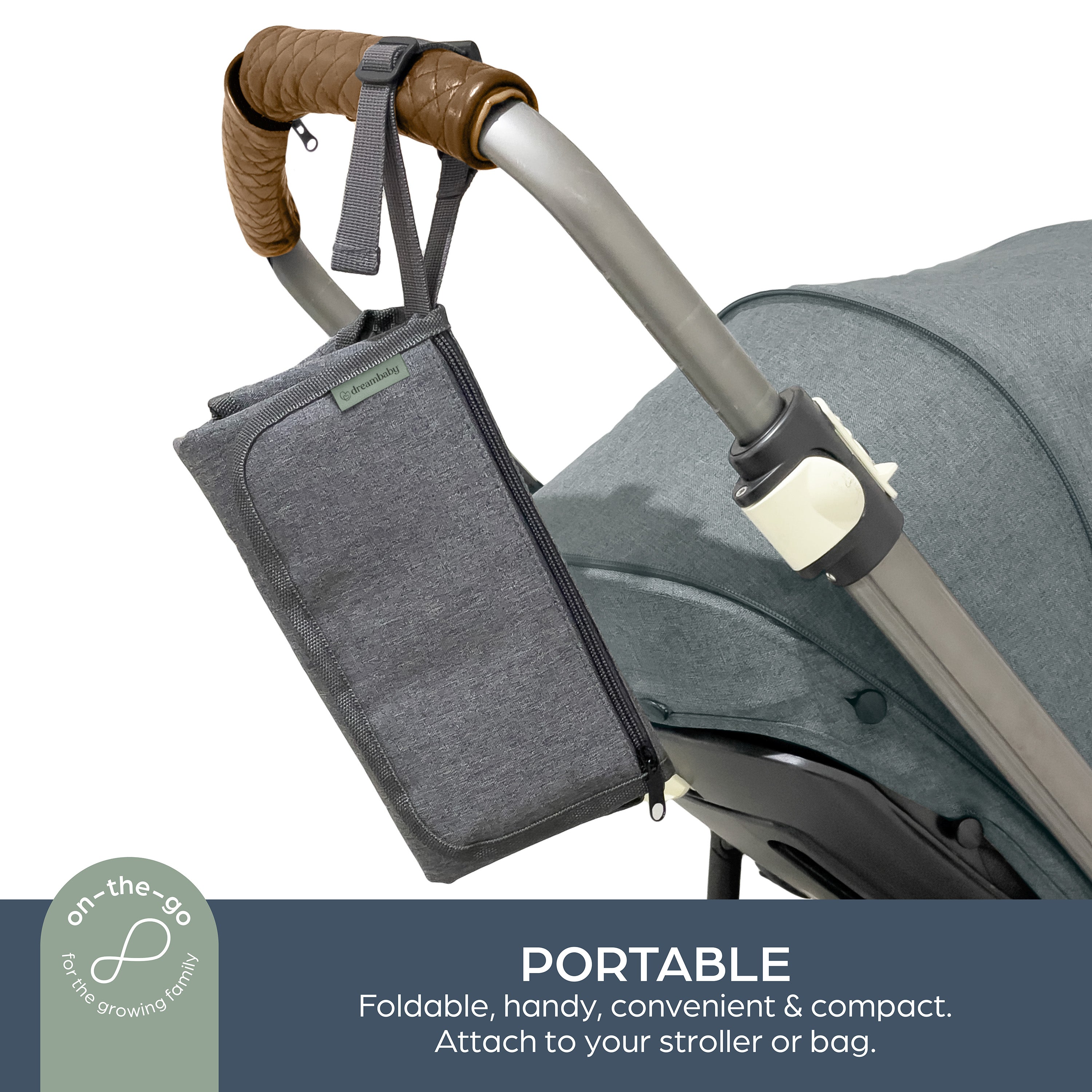 Fold & Go Change Mat - Charcoal