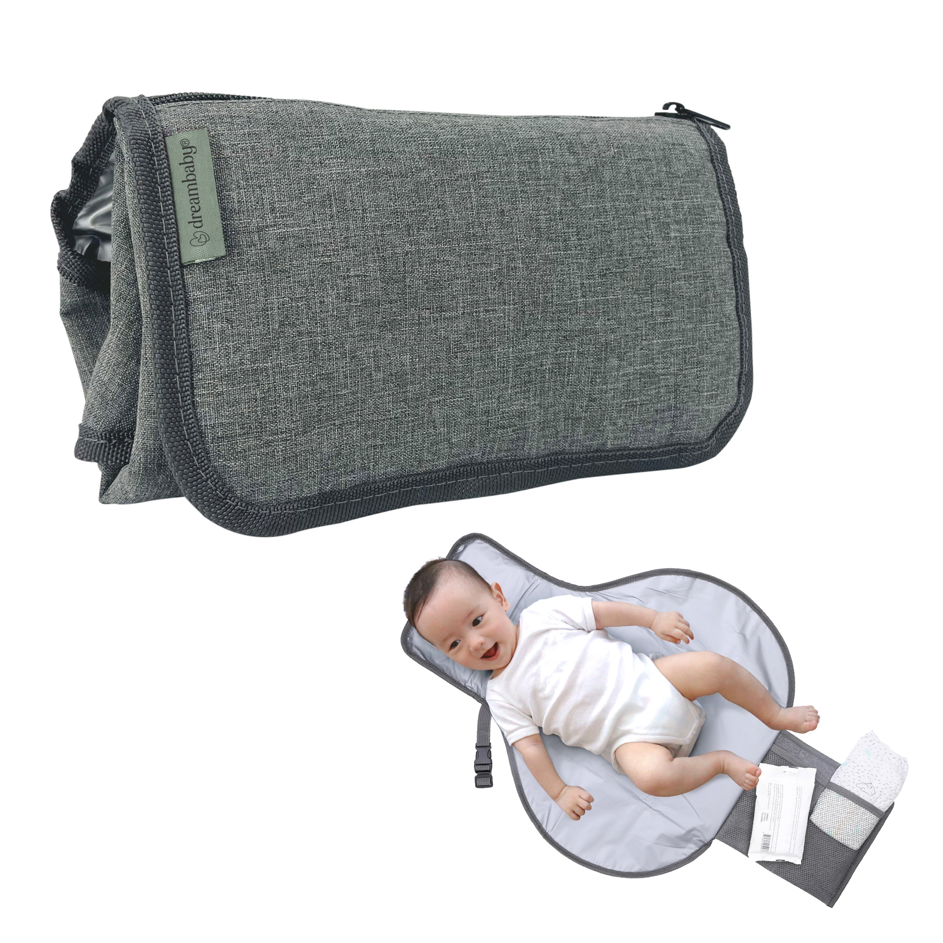 Fold & Go Change Mat - Charcoal