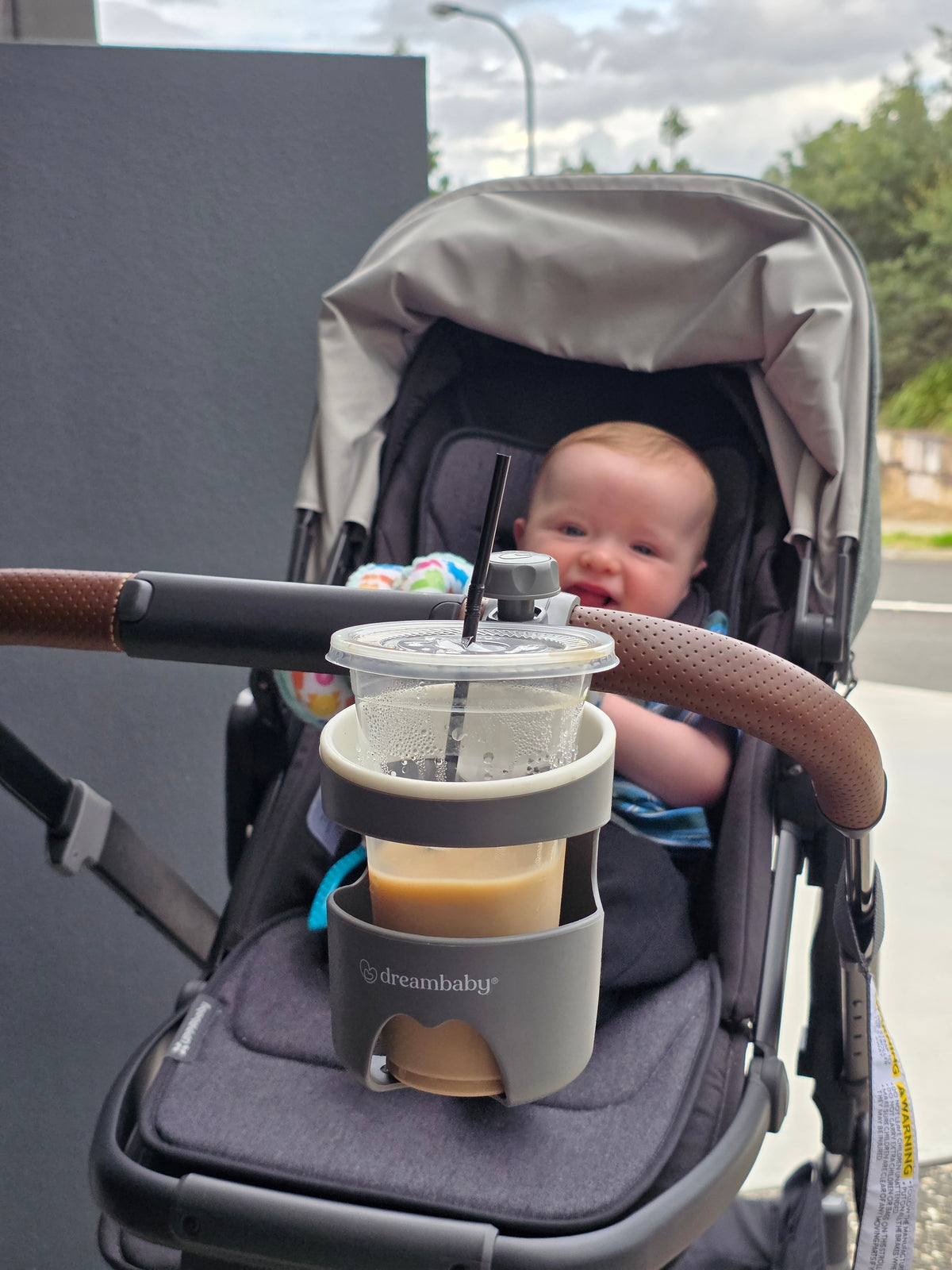 Strollerbuddy Drink Holder - Grey