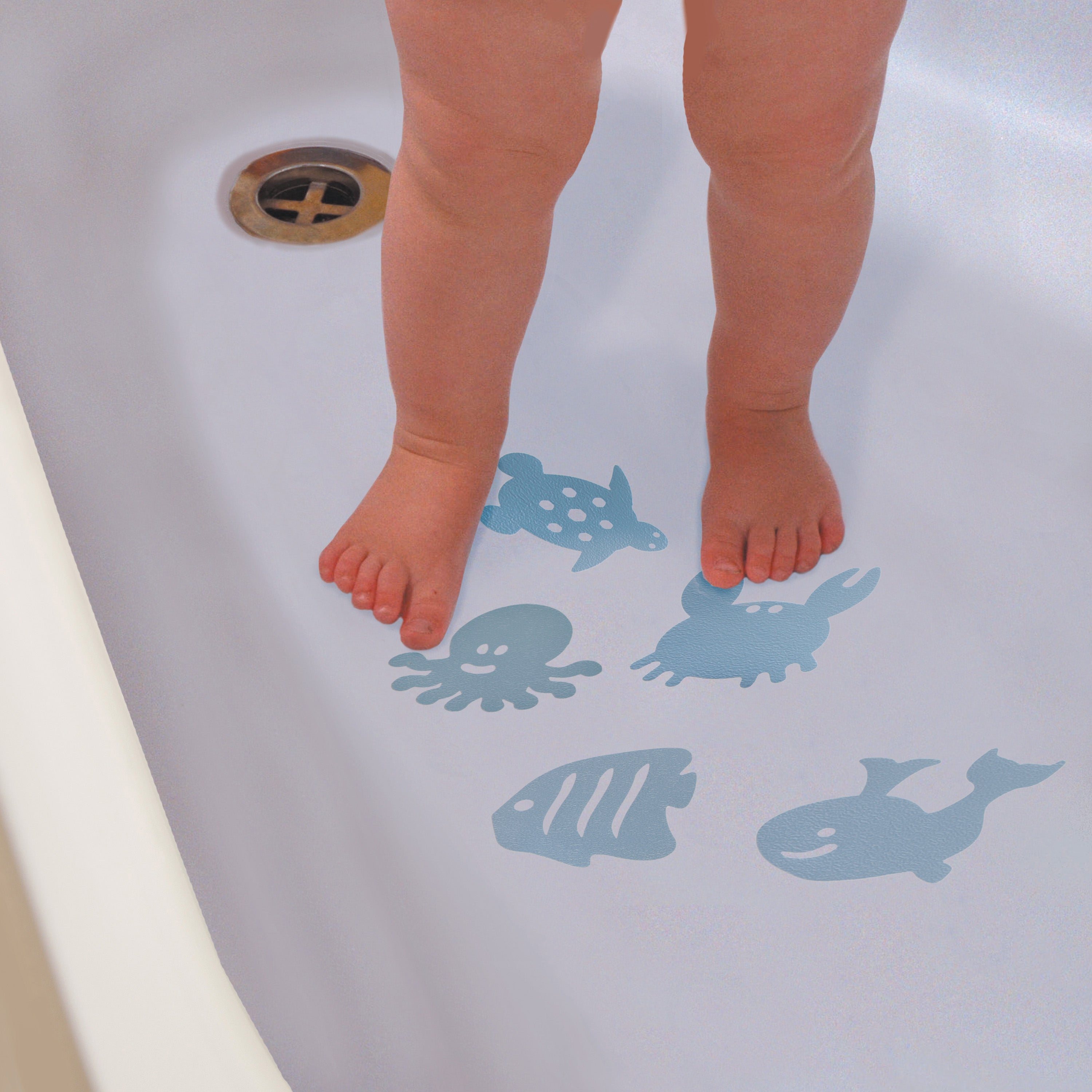 Watch-Your-Step® Heat Alert Anti-Slip Bath Mats 10 Pack