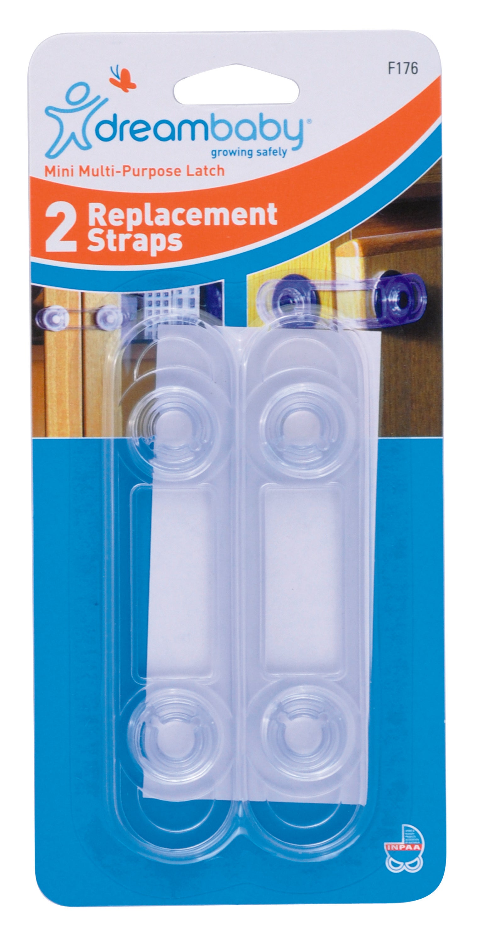 Mini Multi-Purpose Latches Replacement Strap 2 Pack