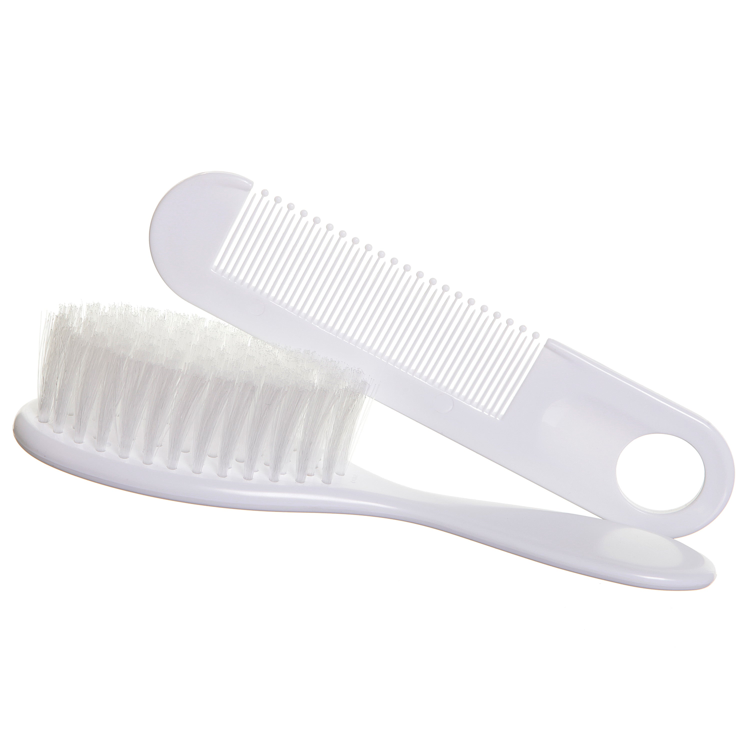 Brush & Comb Set - White