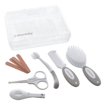 10 Pc Essential Grooming Kit Grey