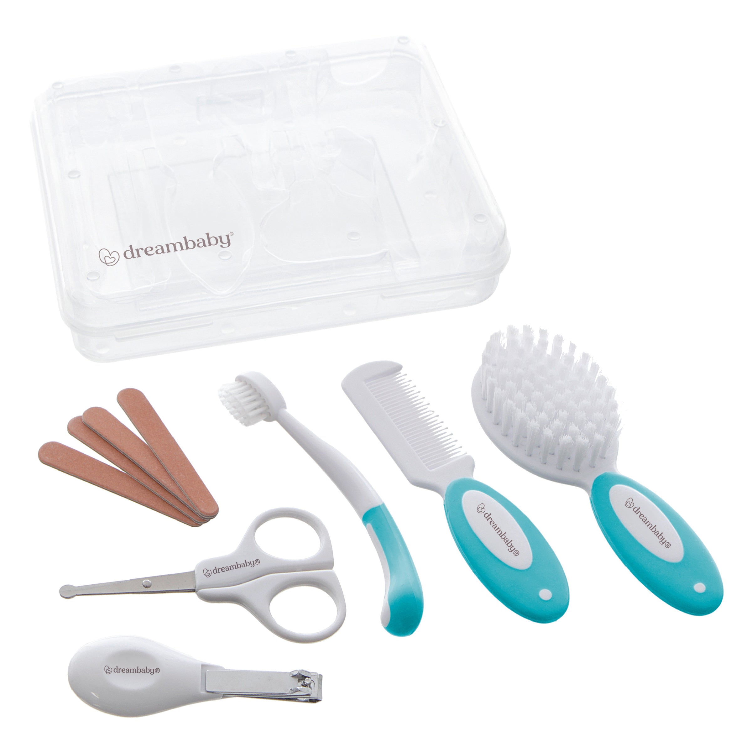 Essential Grooming Kit - 10 Piece, Aqua