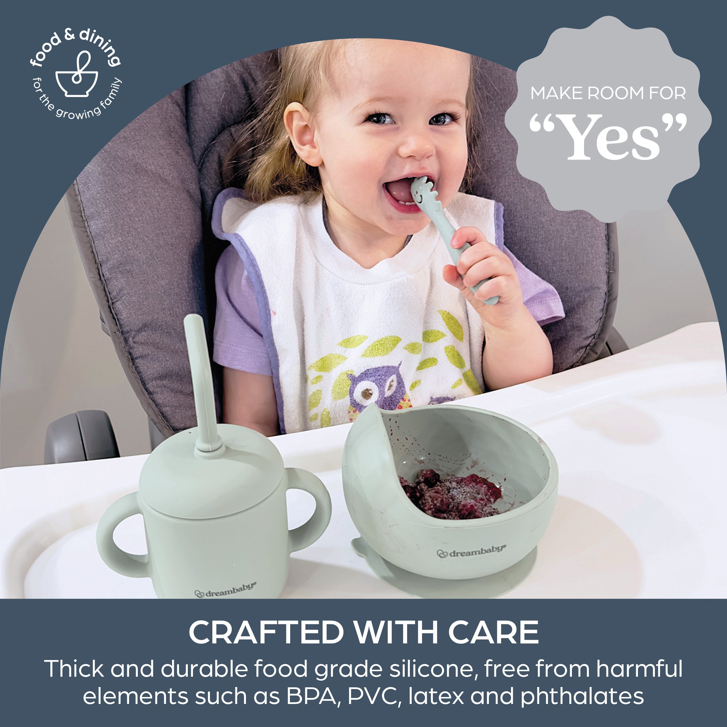 3-in-1 Drink And Snack Cup - Seafoam