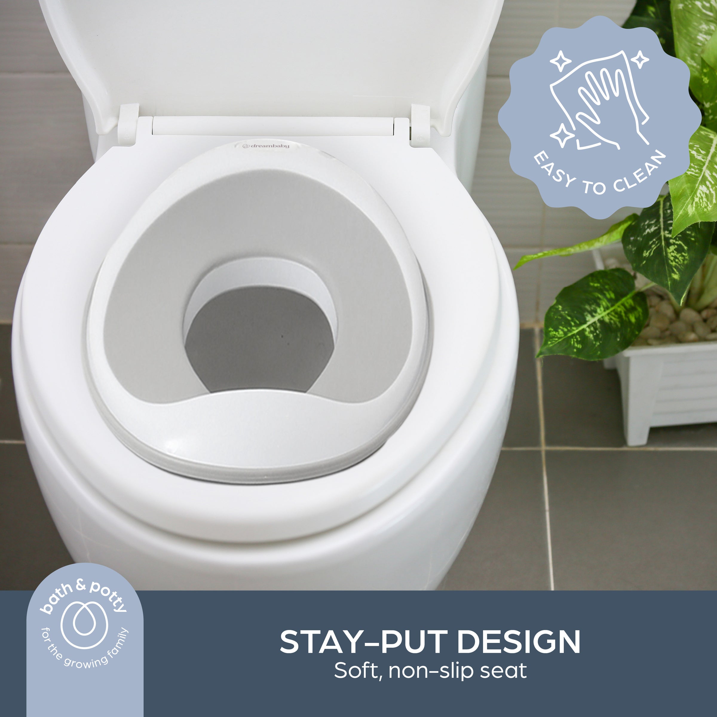 Toilet Trainer Potty Seat - Grey