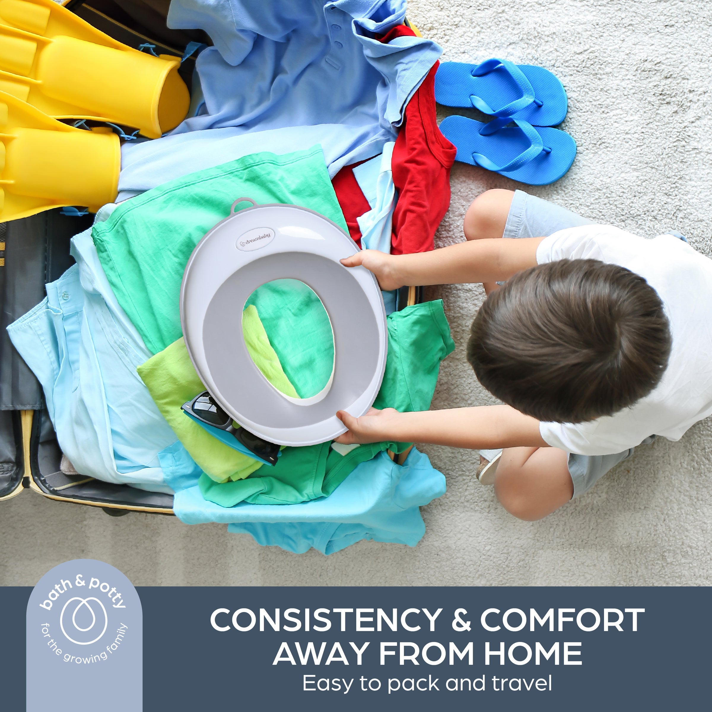 Toilet Trainer Potty Seat - Grey
