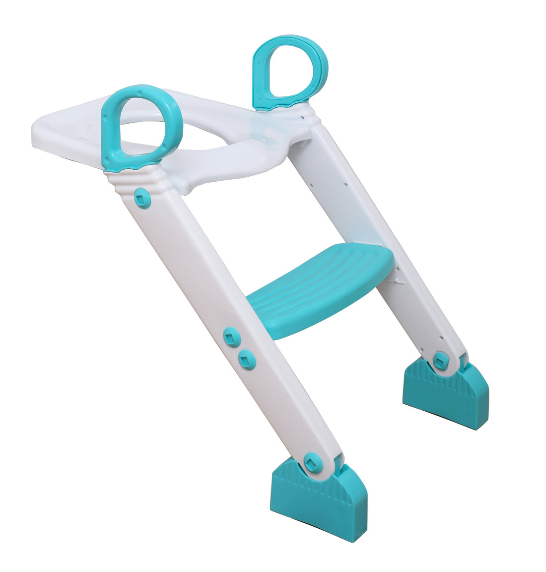 Step-Up Toilet Topper - Aqua/White