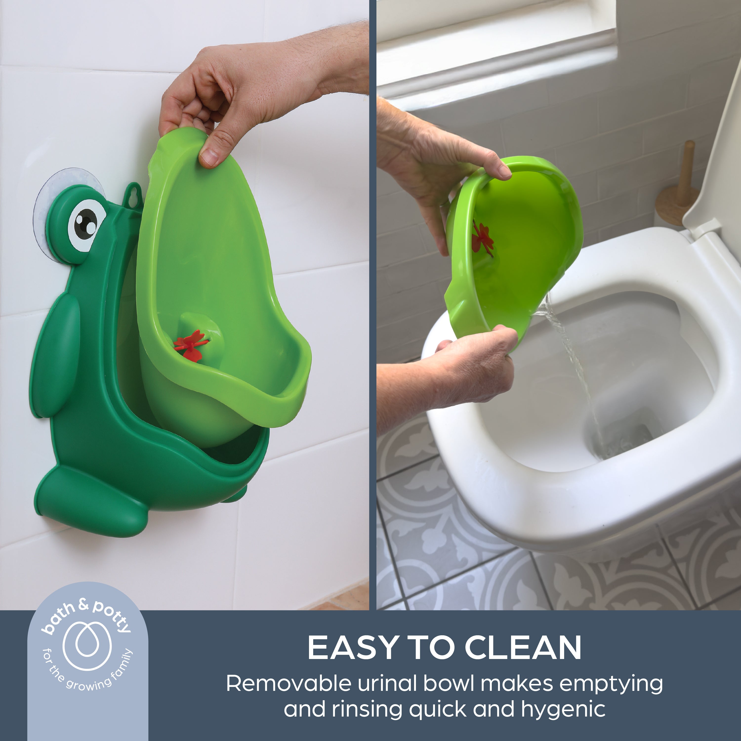 Pee-Pod Urinal with Spinning Target