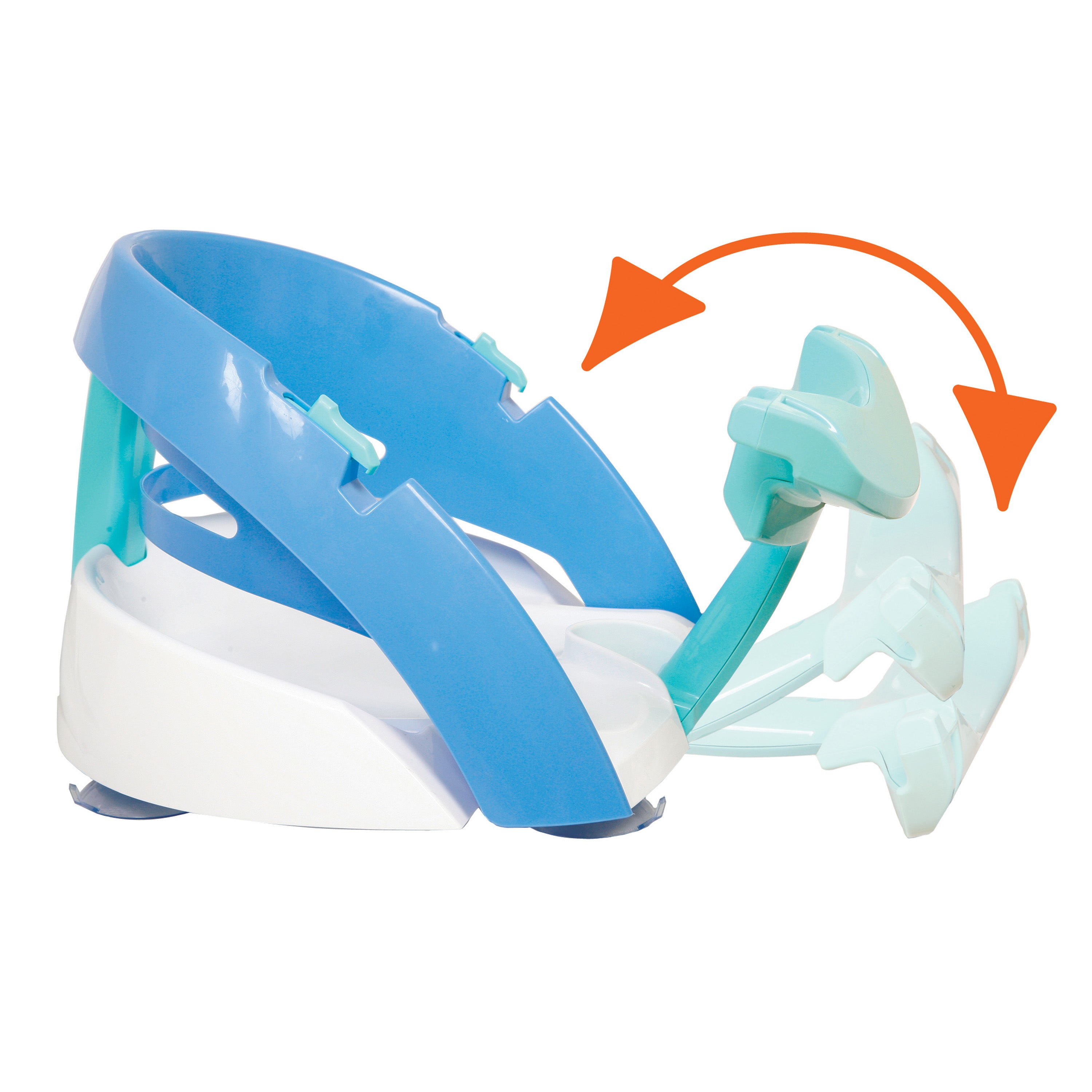 Premium Baby Bath Seat | Non-Slip Suction | Aqua/Blue