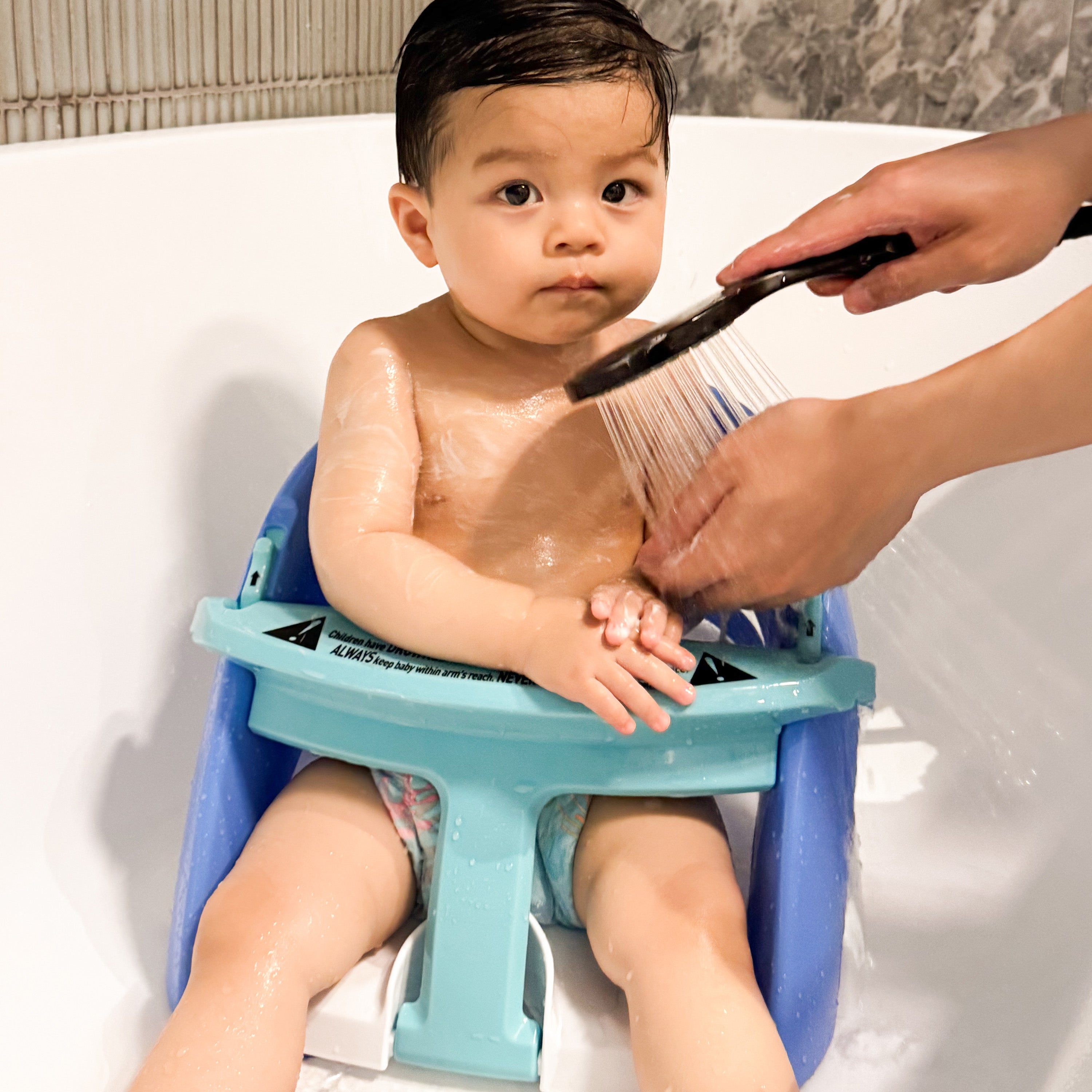 Deluxe Bath Seat With Foam Padding & Heat Sensing Indicator