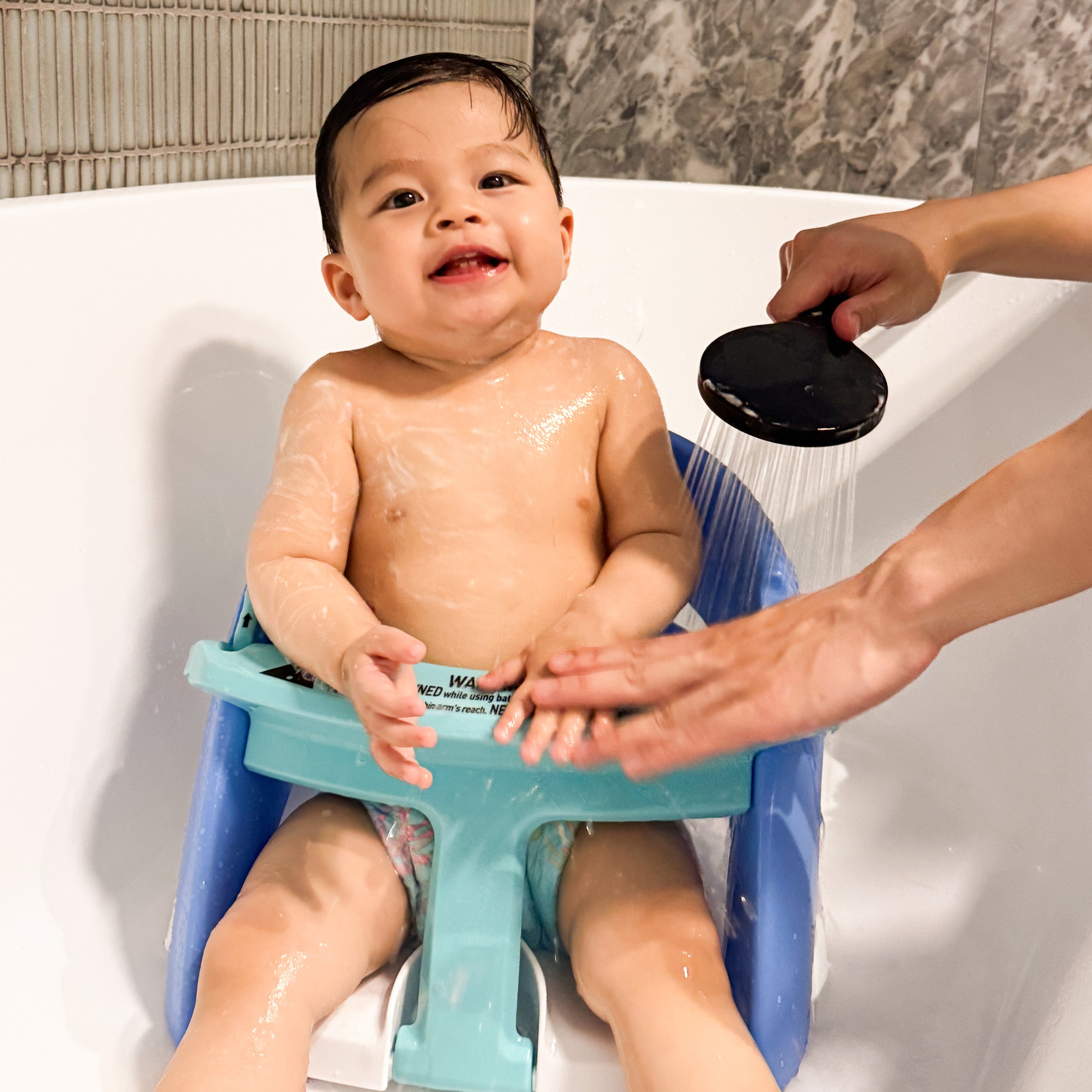 Deluxe Bath Seat With Foam Padding & Heat Sensing Indicator