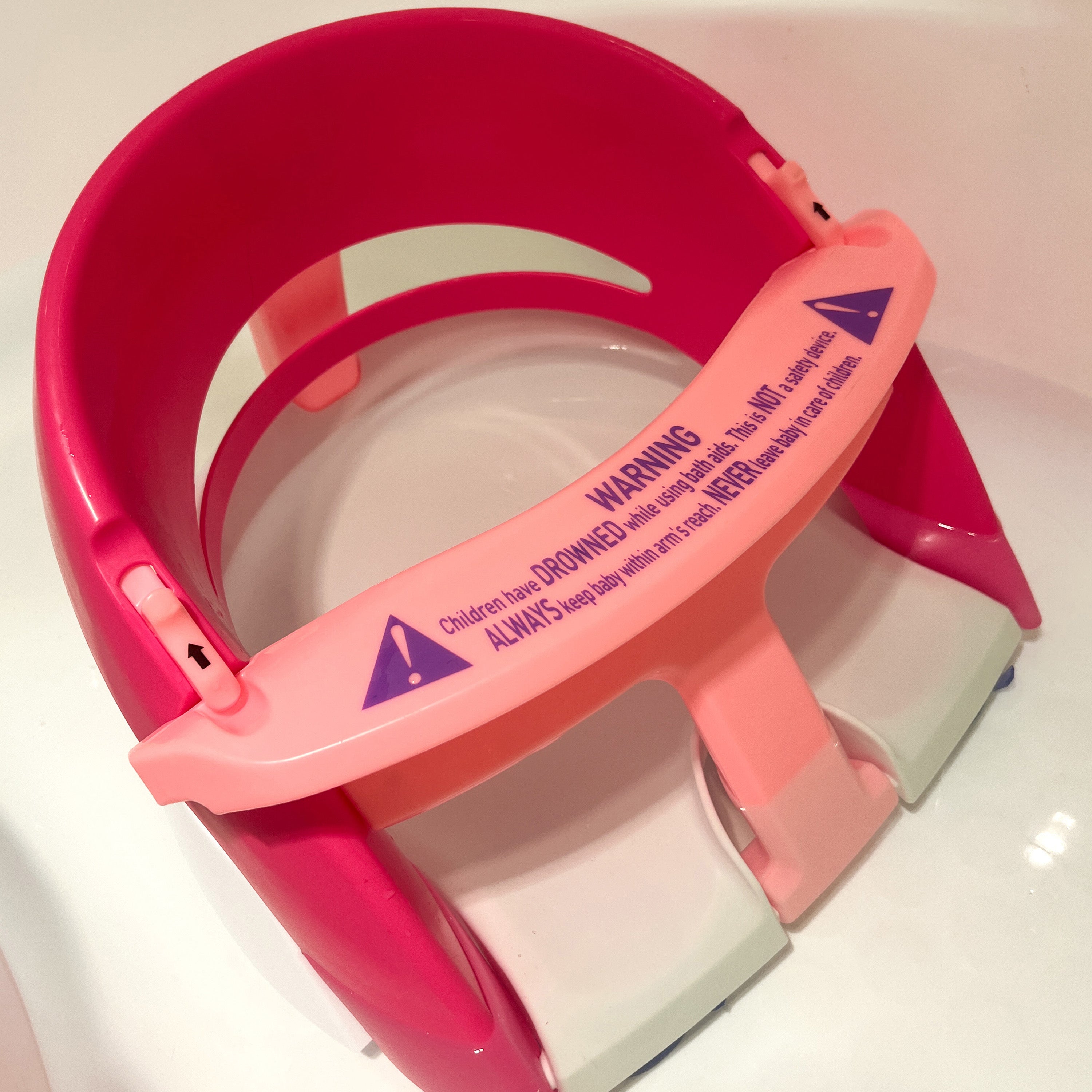 Dreambaby Baby Bath Seat | Non-Slip Suction 5–10 Months | Pink