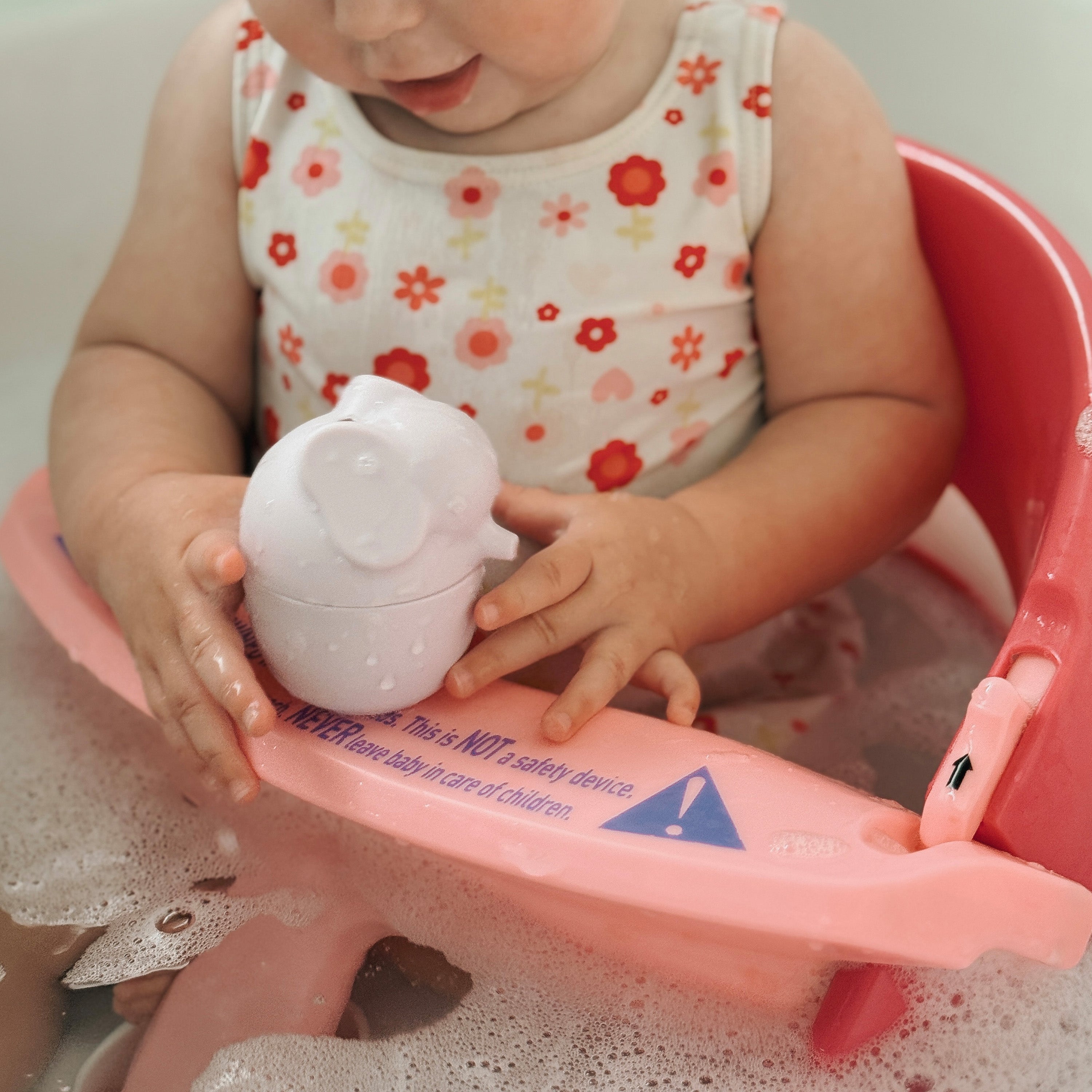 Dreambaby Baby Bath Seat | Non-Slip Suction 5–10 Months | Pink