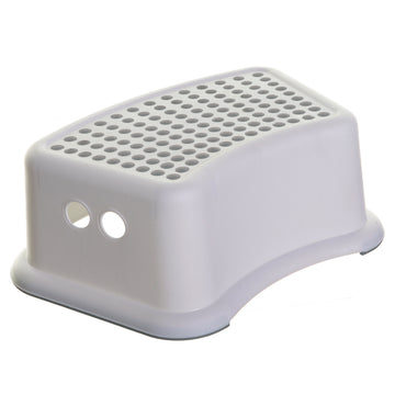 Step Stool Grey Dots