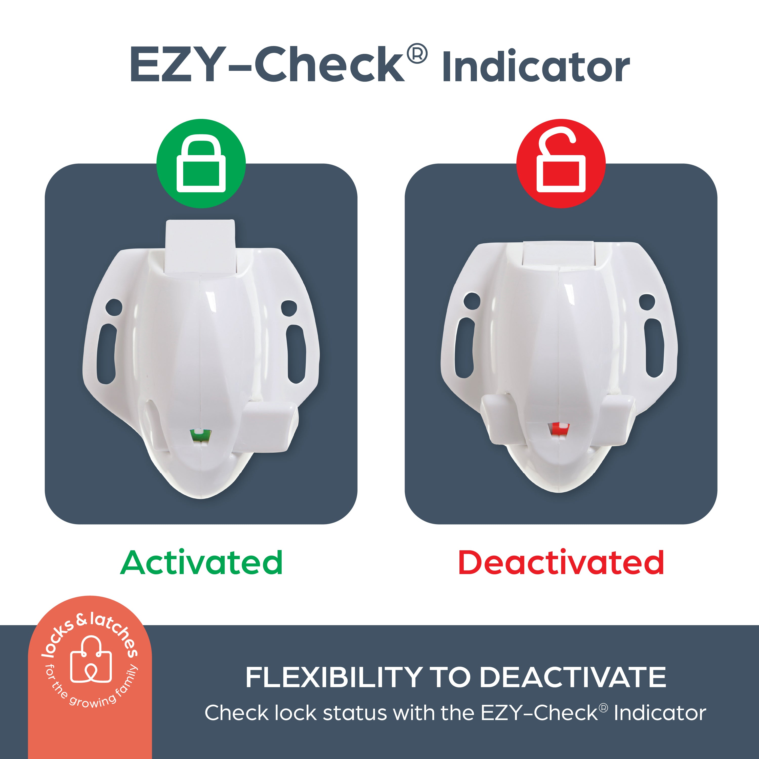 Adhesive Mag Lock® 4 Locks & 1 Key
