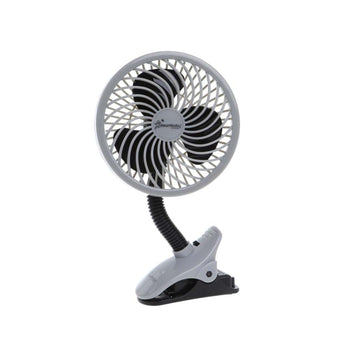 Ezy-Fit Deluxe Clip-On Fan - Black & Grey Boxed