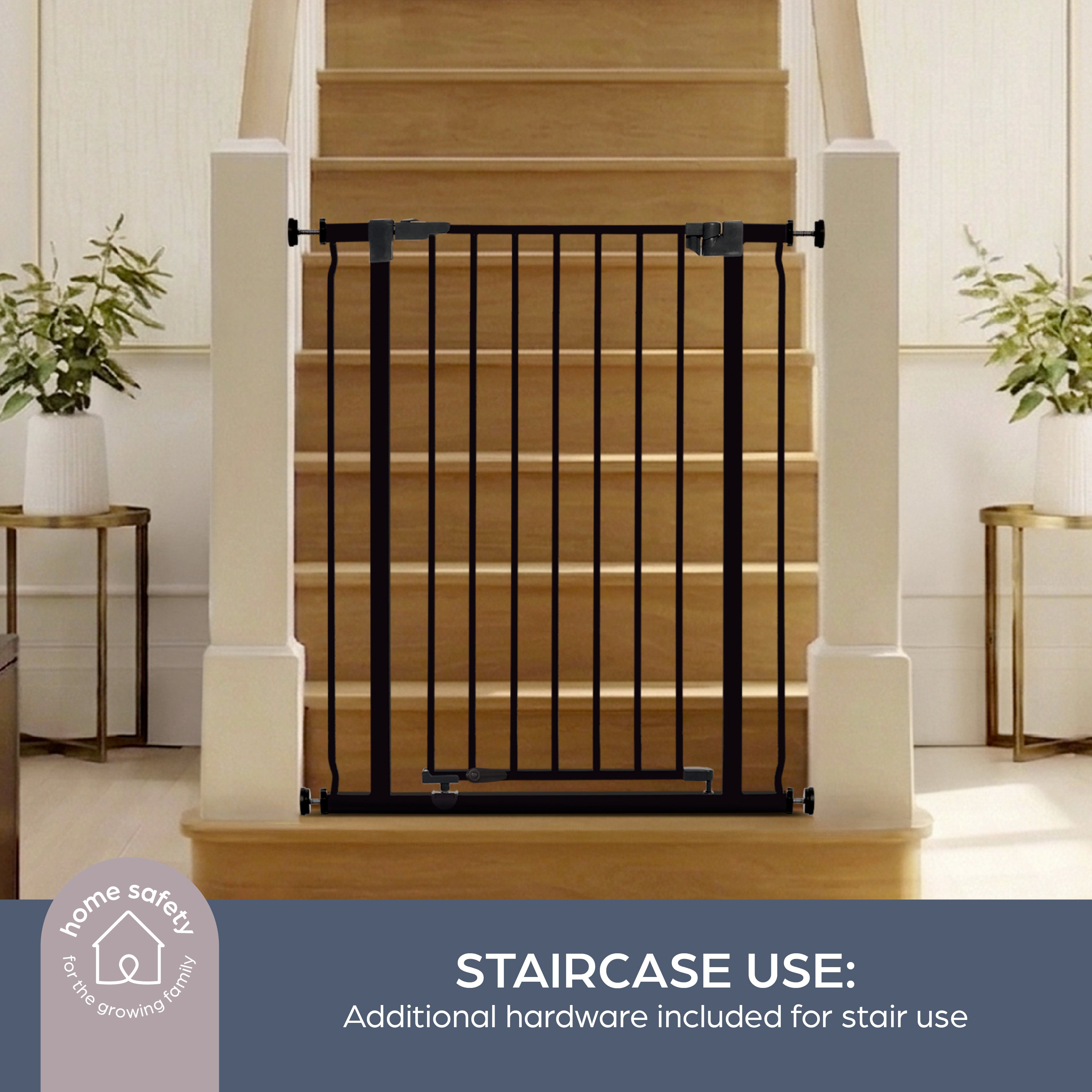 Liberty Tall Stay Open Gate - Black
