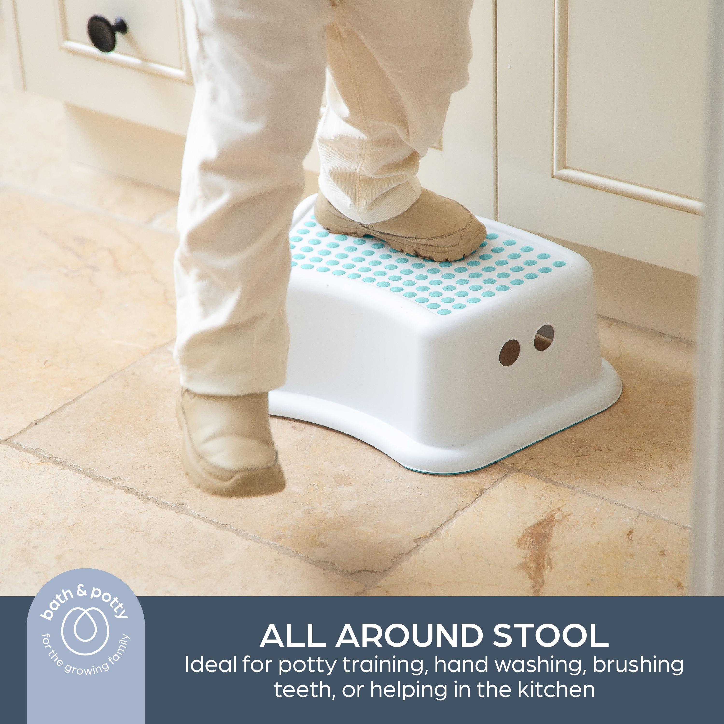 Step Stool - Aqua Dots
