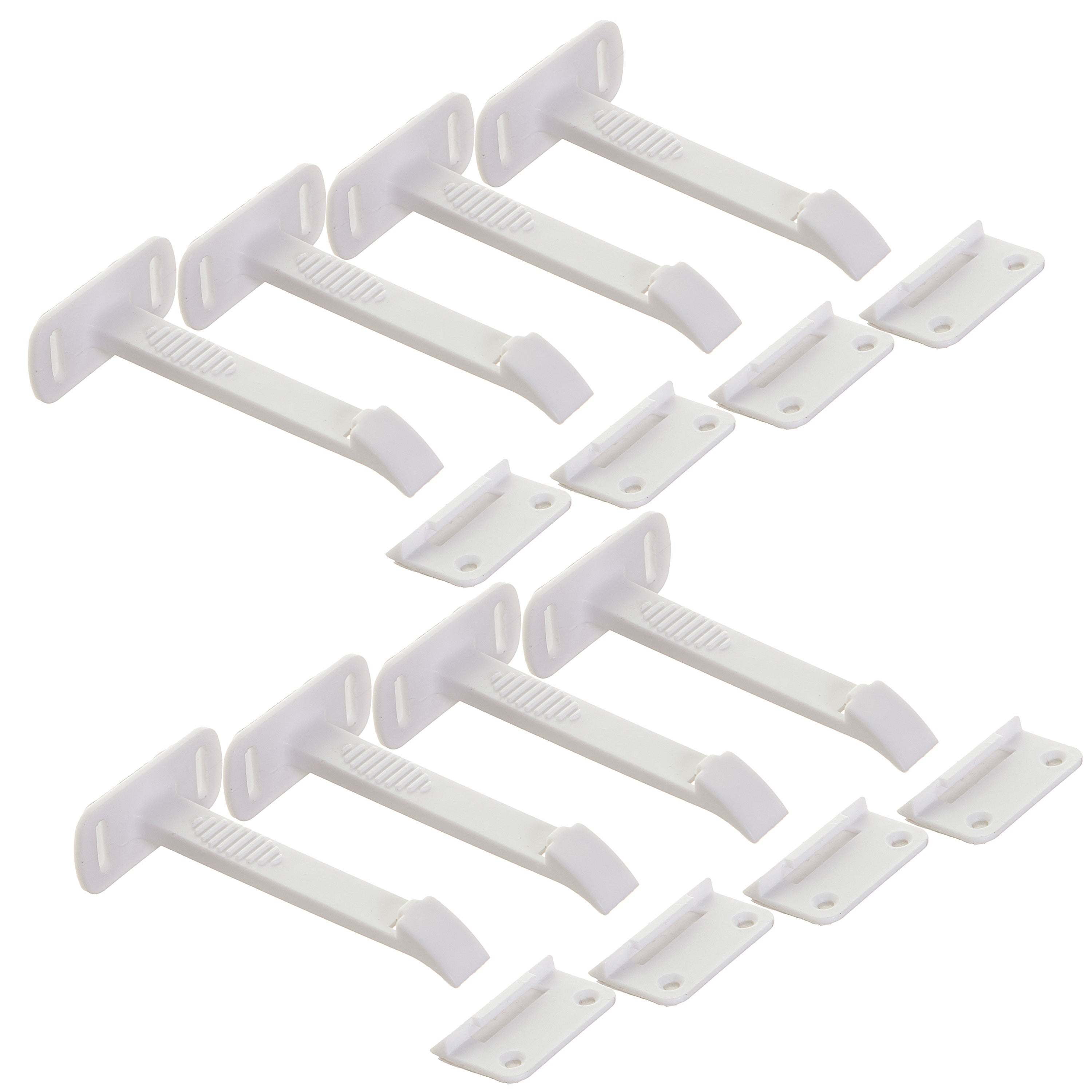 Adhesive Safety Latches - Long, 8 Pack
