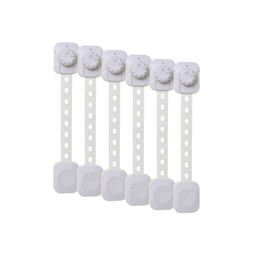 Twist 'N Lock Multi-Purpose Latch White Polybag - 6 Pack