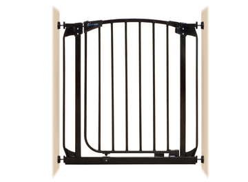 Chelsea 28-32in Auto Close Metal Baby Gate - Black