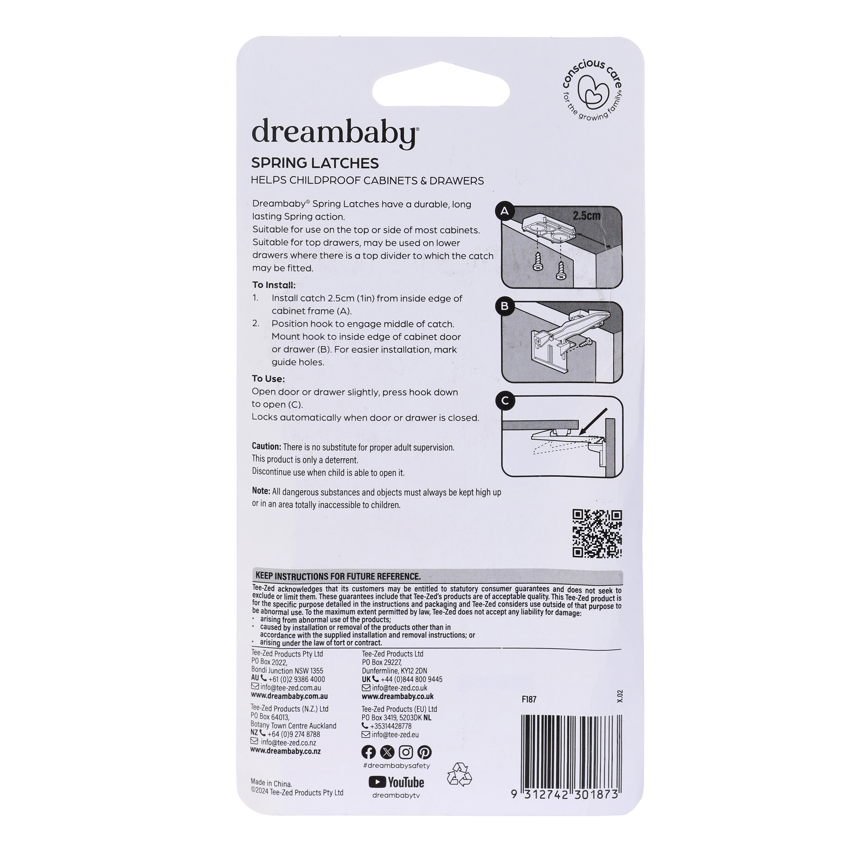 Spring Latches - 6 Pack