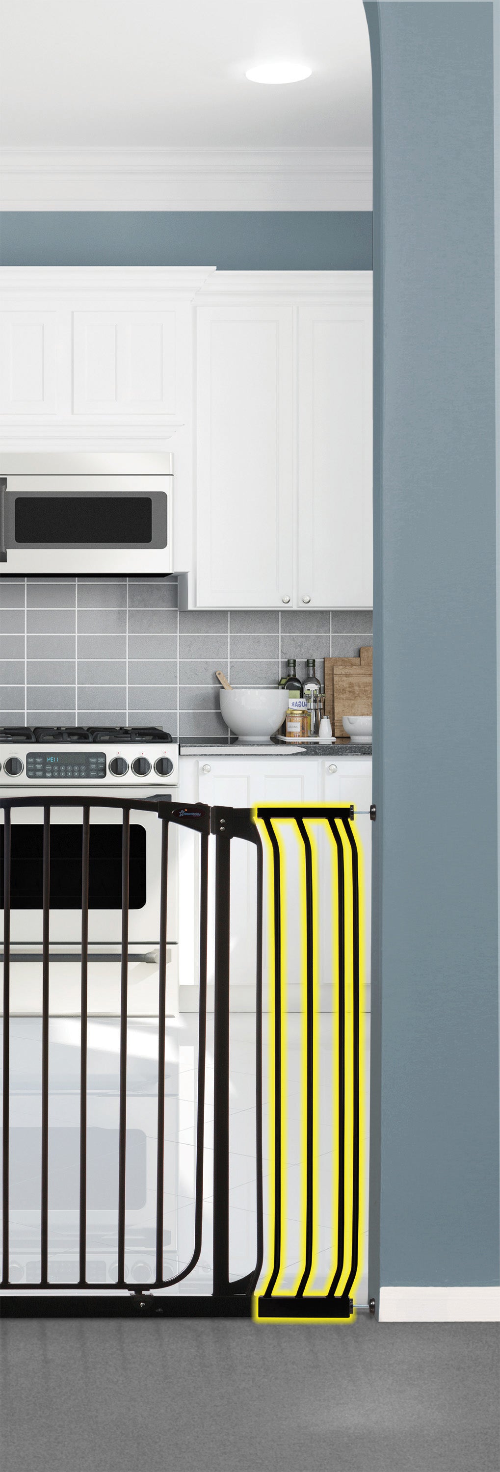 Chelsea Xtra-Tall 7" Gate Extension - Black