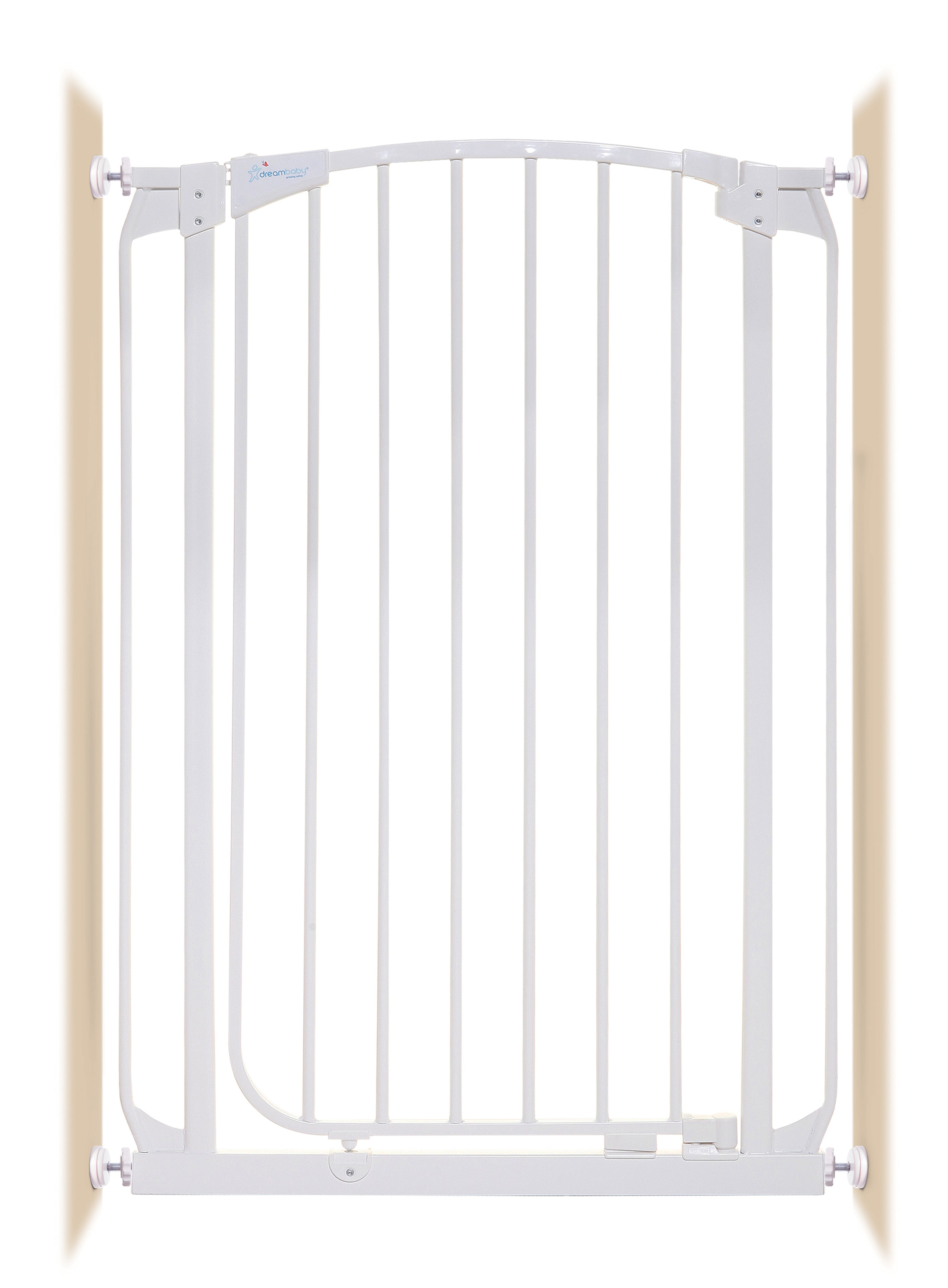 Chelsea Extra Tall 28-32in Auto Close Metal Baby Gate - White