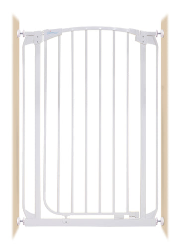 Chelsea Extra Tall 28-32in Auto Close Metal Baby Gate - White