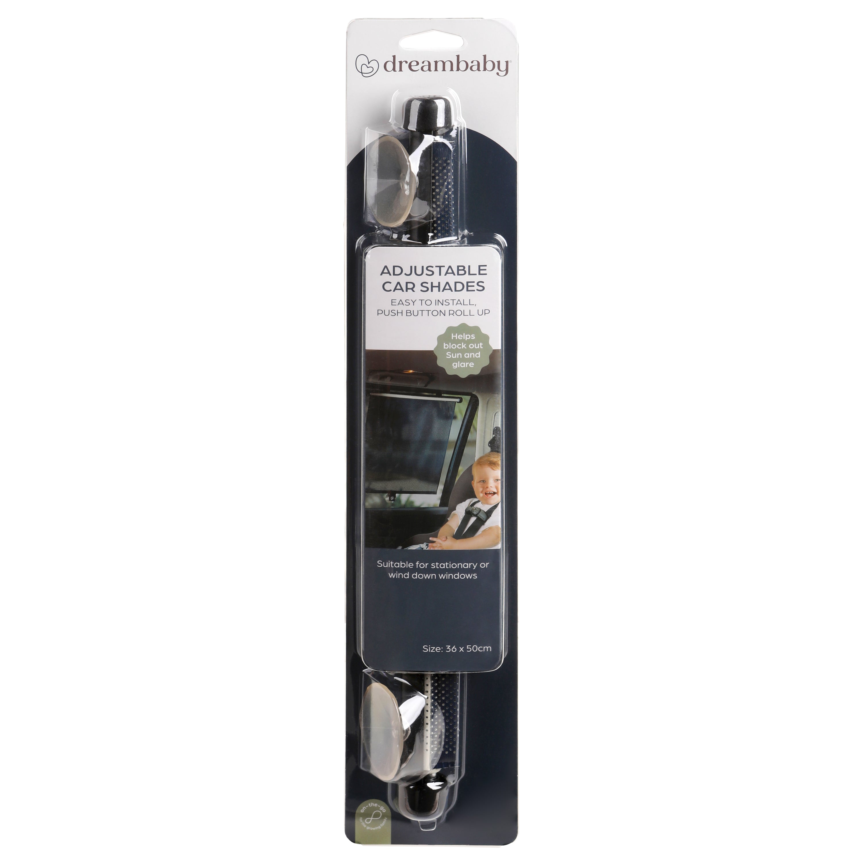 Adjustable Car Window Shade Roll-Up