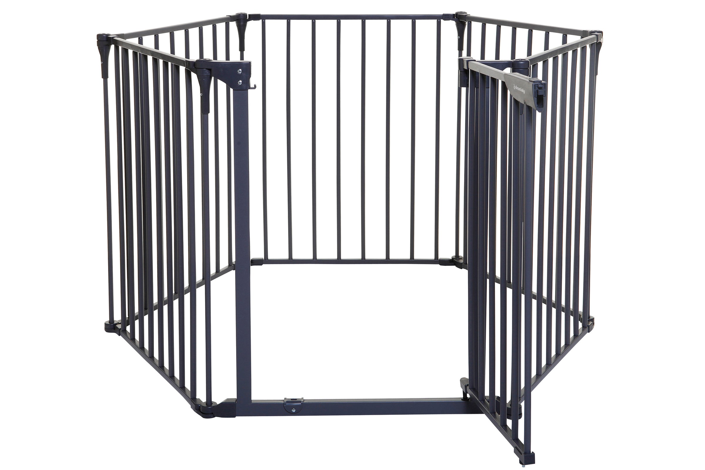 Royale 3-in-1 Converta® Play-Yard, wide Adjusta-Gate® and Fireplace Barrier - Charcoal