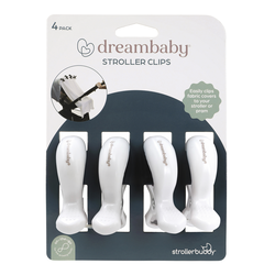 Strollerbuddy¨ Stroller Clips 4 Pack - White